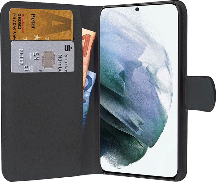 PEDEA Smartphone-Hülle »PEDEA Book Cover Classic für Samsung Galaxy S21 FE,  schwarz« ➥ 3 Jahre XXL Garantie | UNIVERSAL