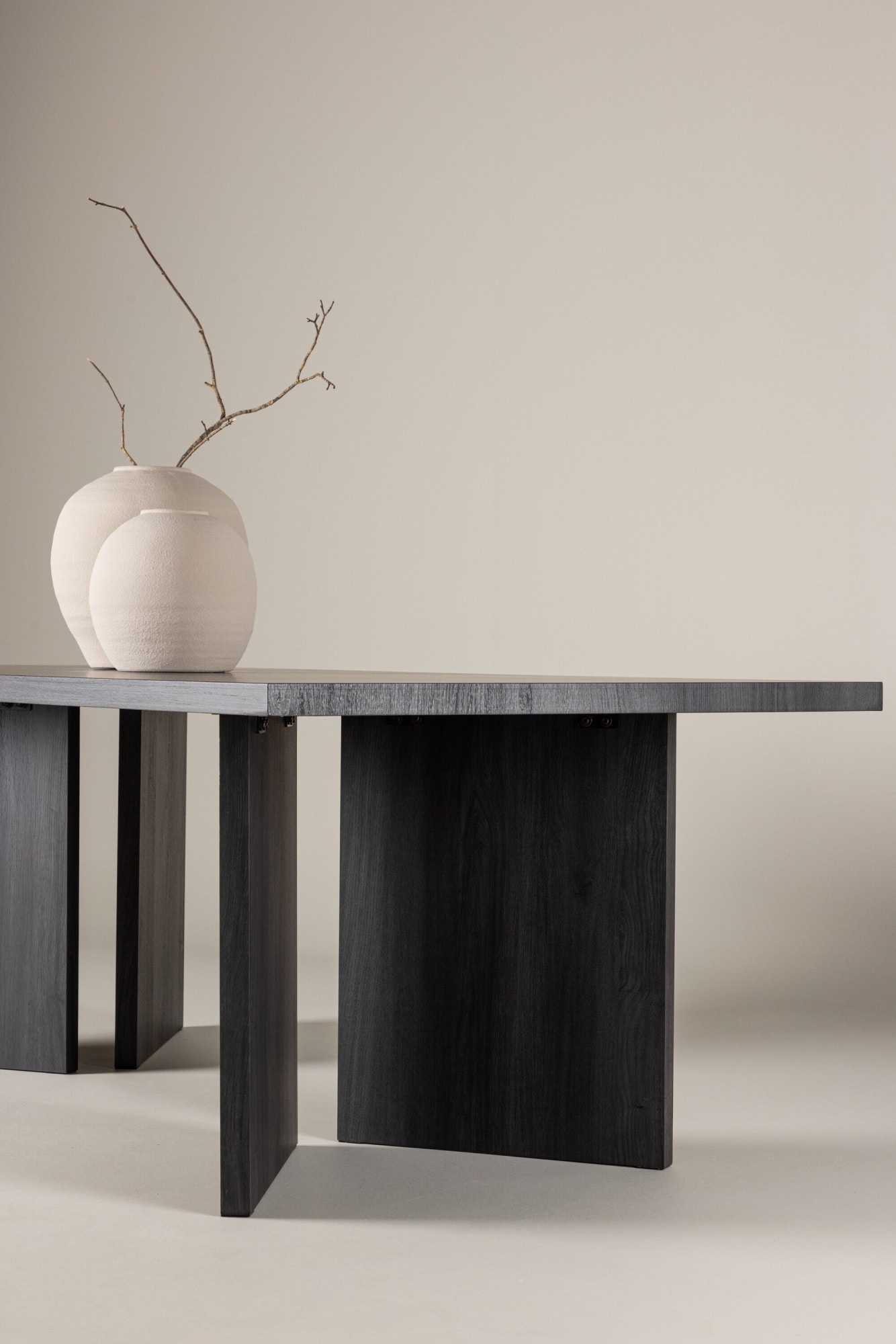 Venture Home Esstisch »Bassholmen, rechteckiger Esstisch in elegantem Schwarz, 240 × 100 cm« Esszimmertisch, MDF, rechteckig, einheitlich, geräumig, robust