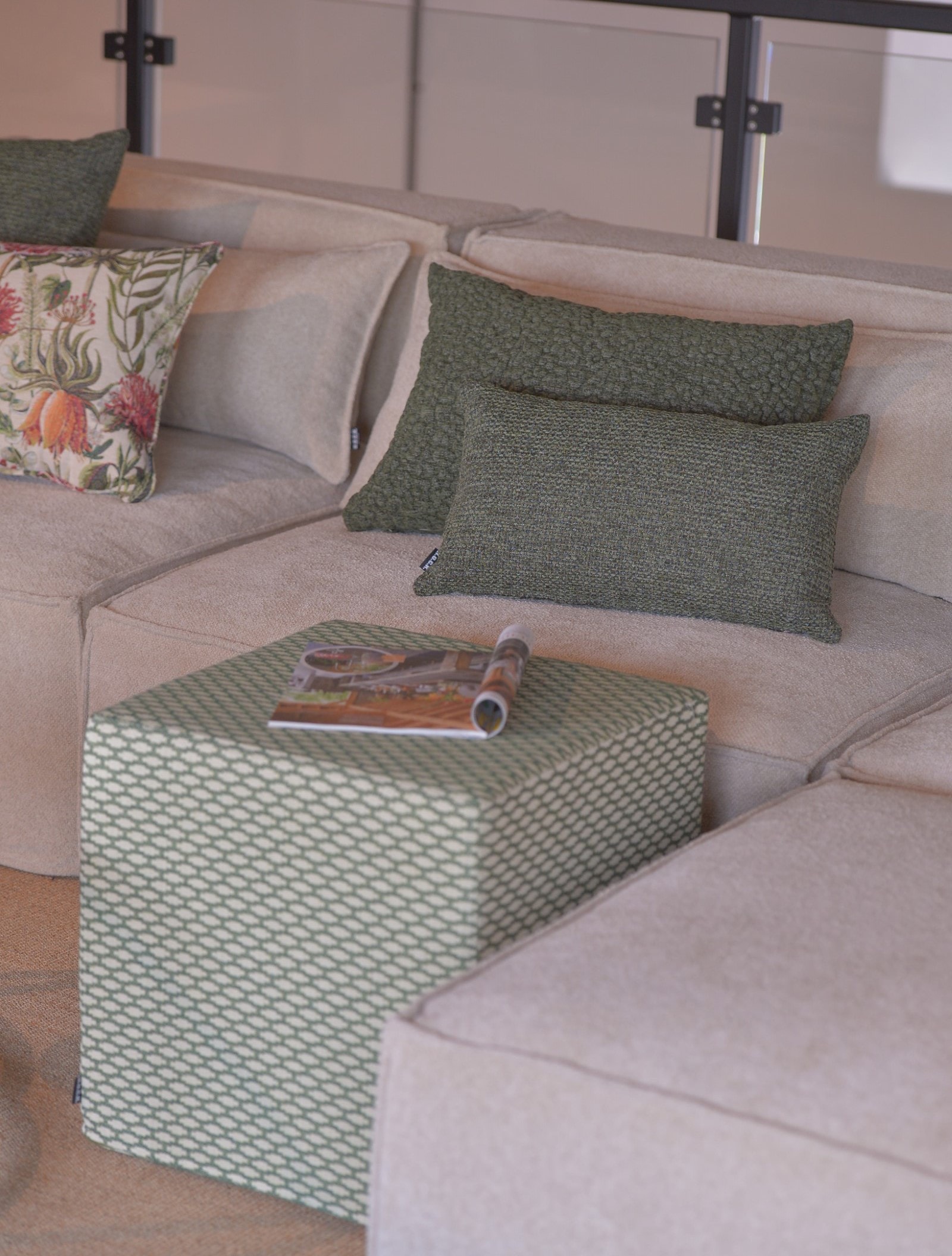 H.O.C.K. Dekokissen »Levin« Sofakissen inkl. Füllung, 50x50cm, Dekokissen, strukturiert