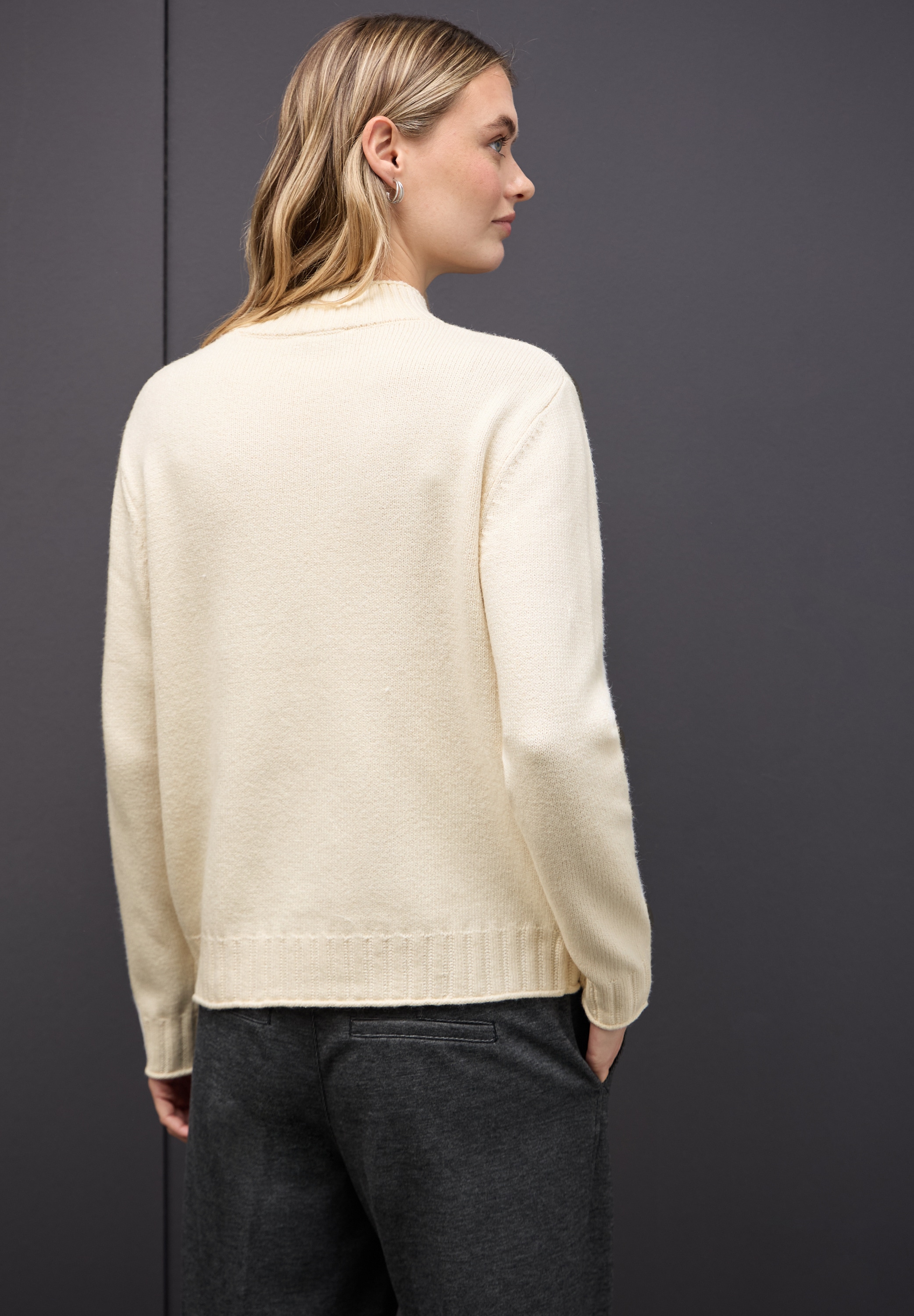 STREET ONE Rollkragenpullover mit Rippbündchen