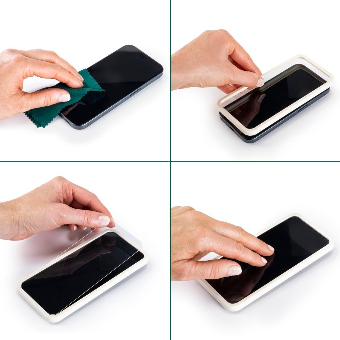 Hama Displayschutzglas »Displayschutz f. Apple iPhone Air (Panzerglas ultraklar, Montagehilfe)«