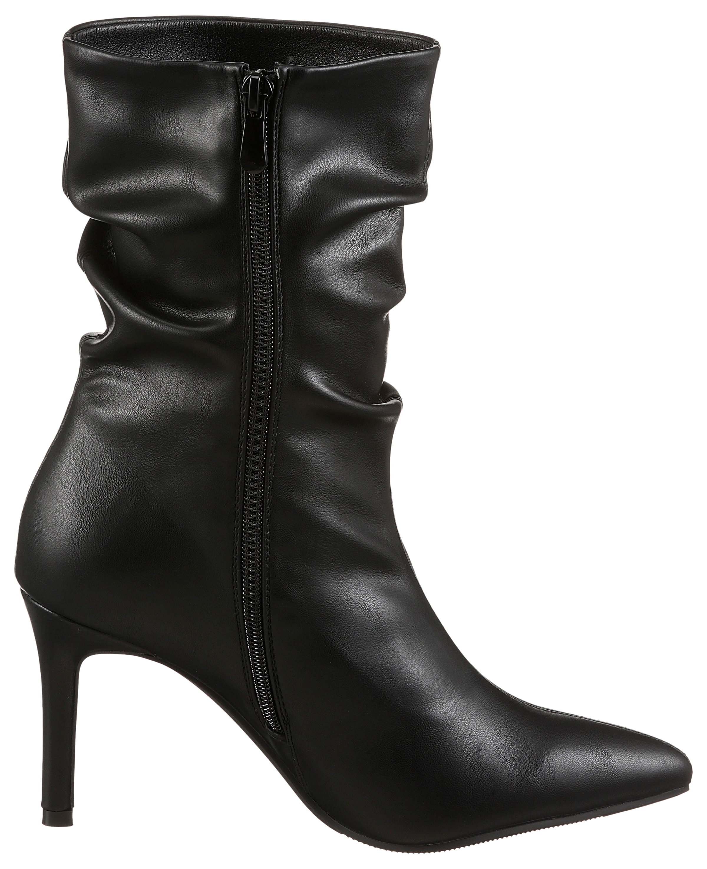 Aniston SHOES Stiefelette  mit Raffungen am slouchy Schaft - NEUE KOLLEKTION