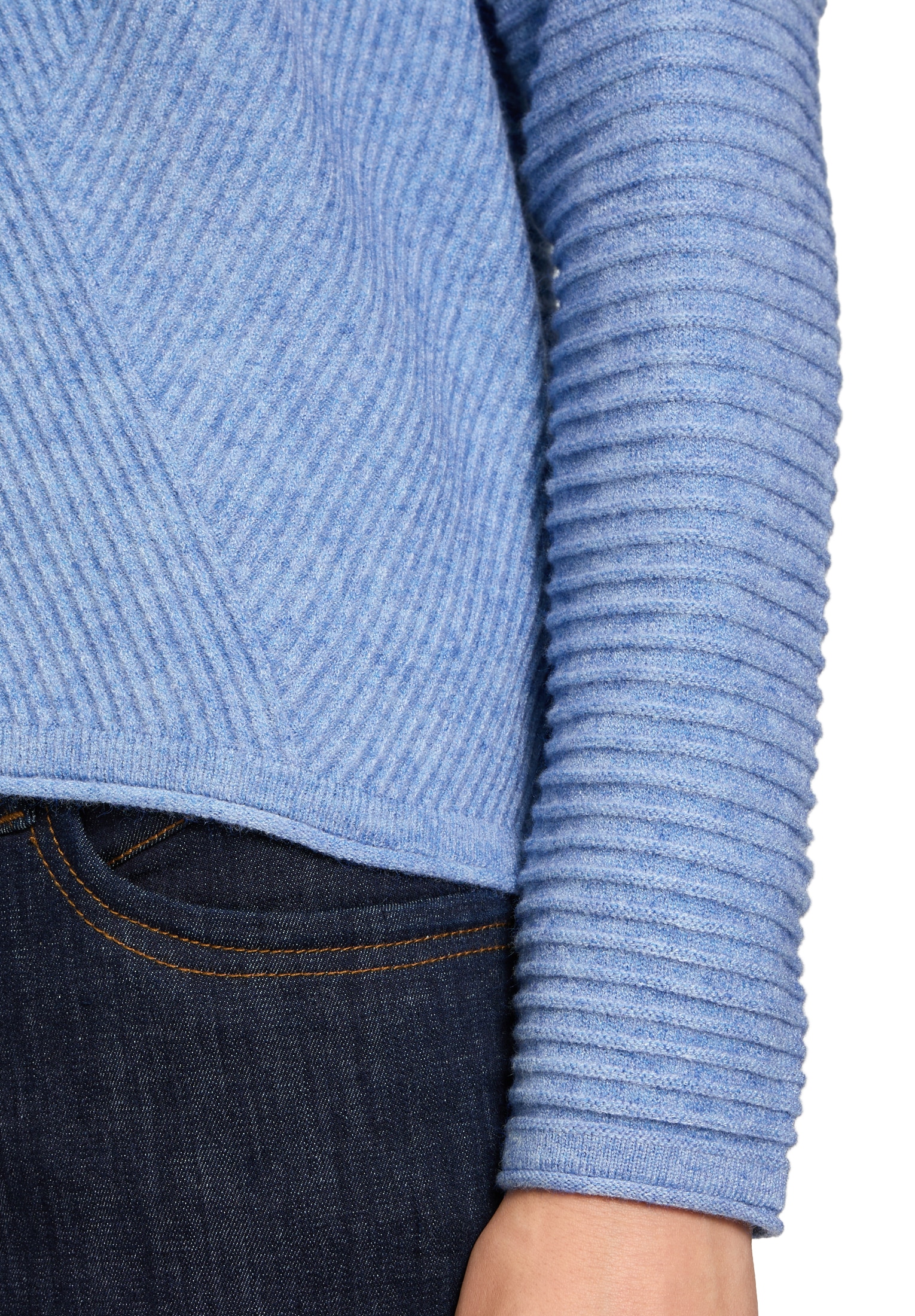 Betty Barclay Rundhalspullover »Basic-Strickpullover mit Rippenstruktur«