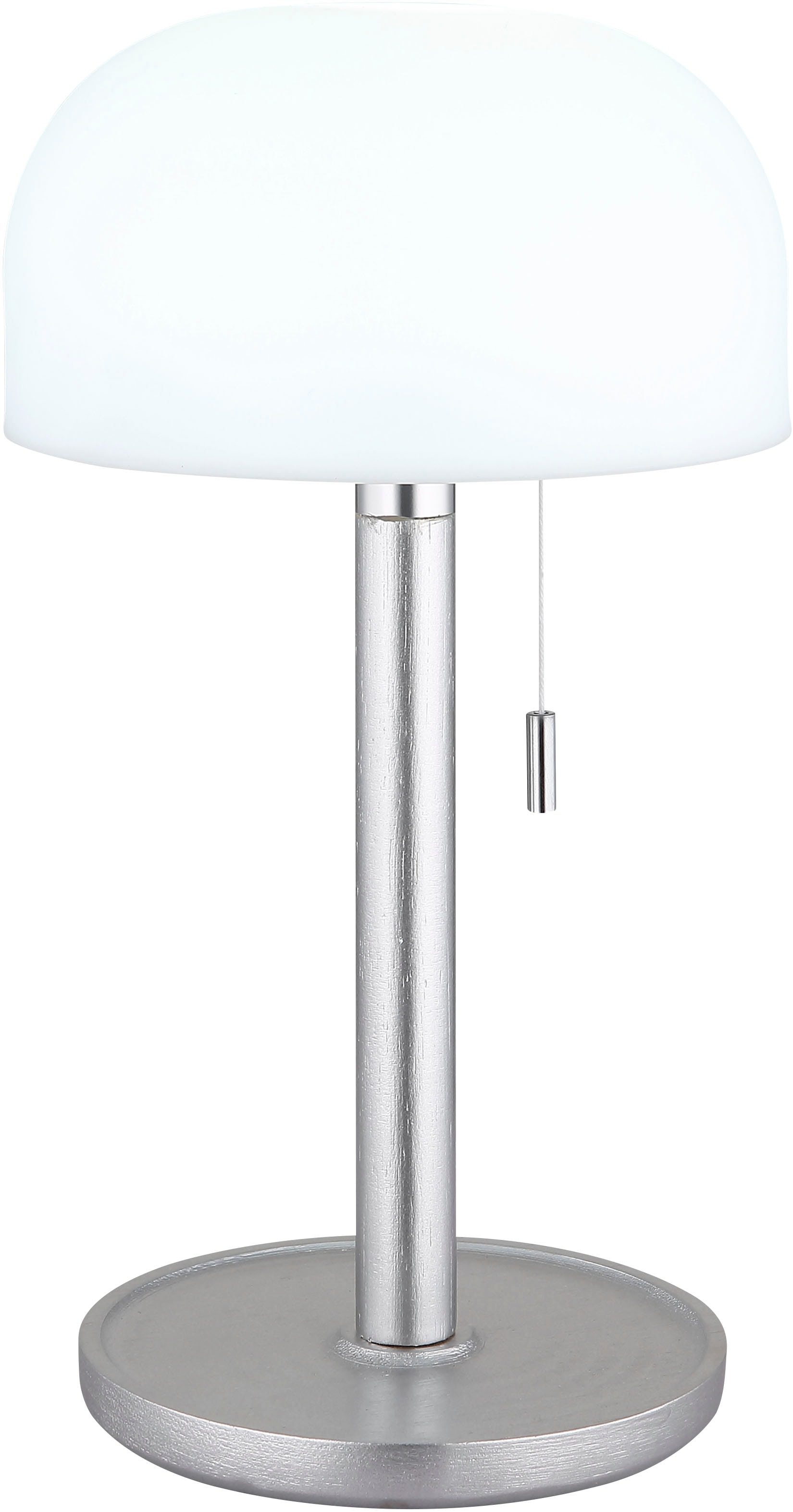 GLOBO LIGHTING LED Tischleuchte »NORMAN« LED-Modul 1 Stk. warmweiß - kaltweiß Akkutischleuchte auch für draußen, Zugschalter Kordel, Akkulampe