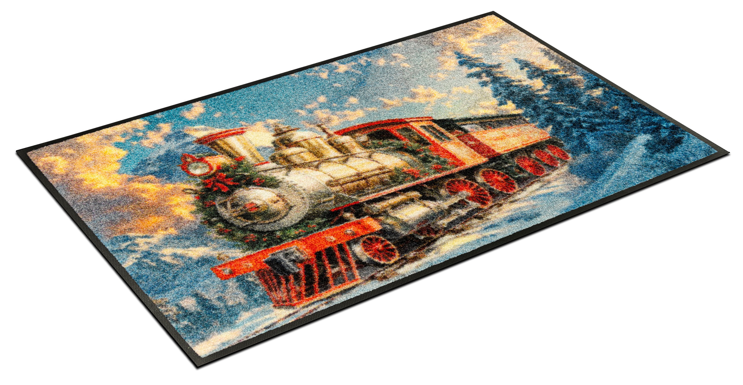 wash+dry by Kleen-Tex Fußmatte »Snow Express« rechteckig 7 mm Höhe waschbar und trocknergeeignet