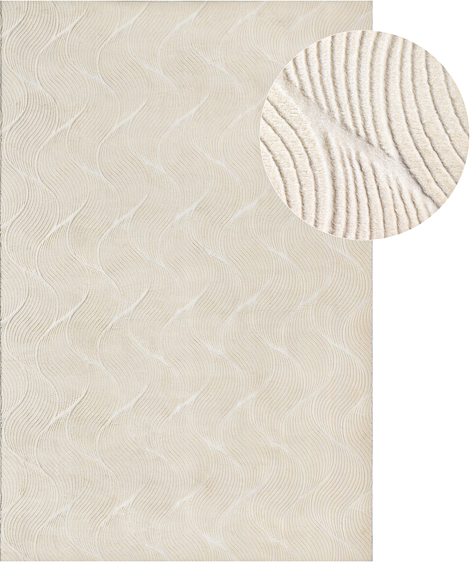 the carpet Teppich »Rio« rechteckig 8 mm Höhe weicher Wohnzimmer Teppich rutschfest 3D-Optik