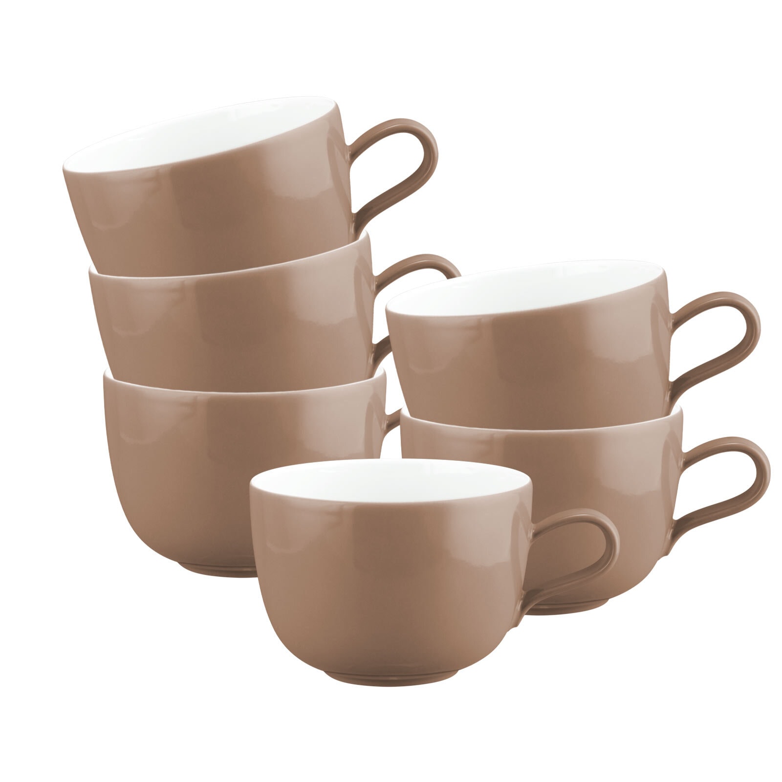 Seltmann Weiden Tasse »Milchkaffeetassen Liberty Pure Colors 380 ml 6er Set« Spülmaschinenfest, Mikrowellensicher, Ofenfest