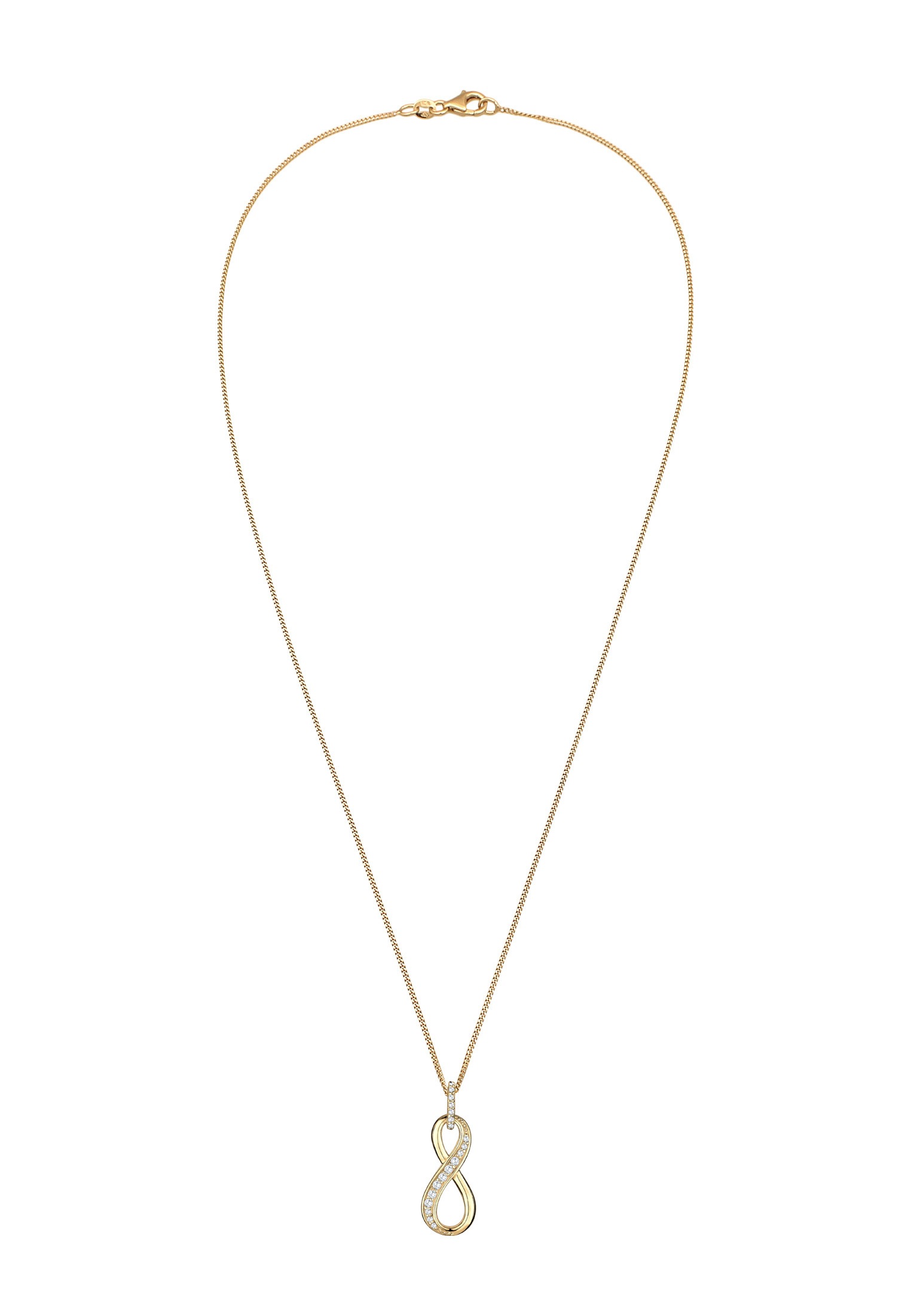 Elli Silberkette »Halskette Infinity Love Symbol Zirkonia 925 Silber«