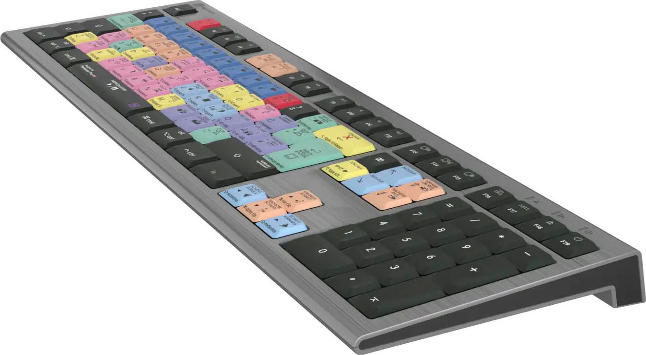 Logickeyboard Tastatur »Adobe Premiere Pro CC Astra 2 DE (Mac)« (USB-Anschluss | Ziffernblock)