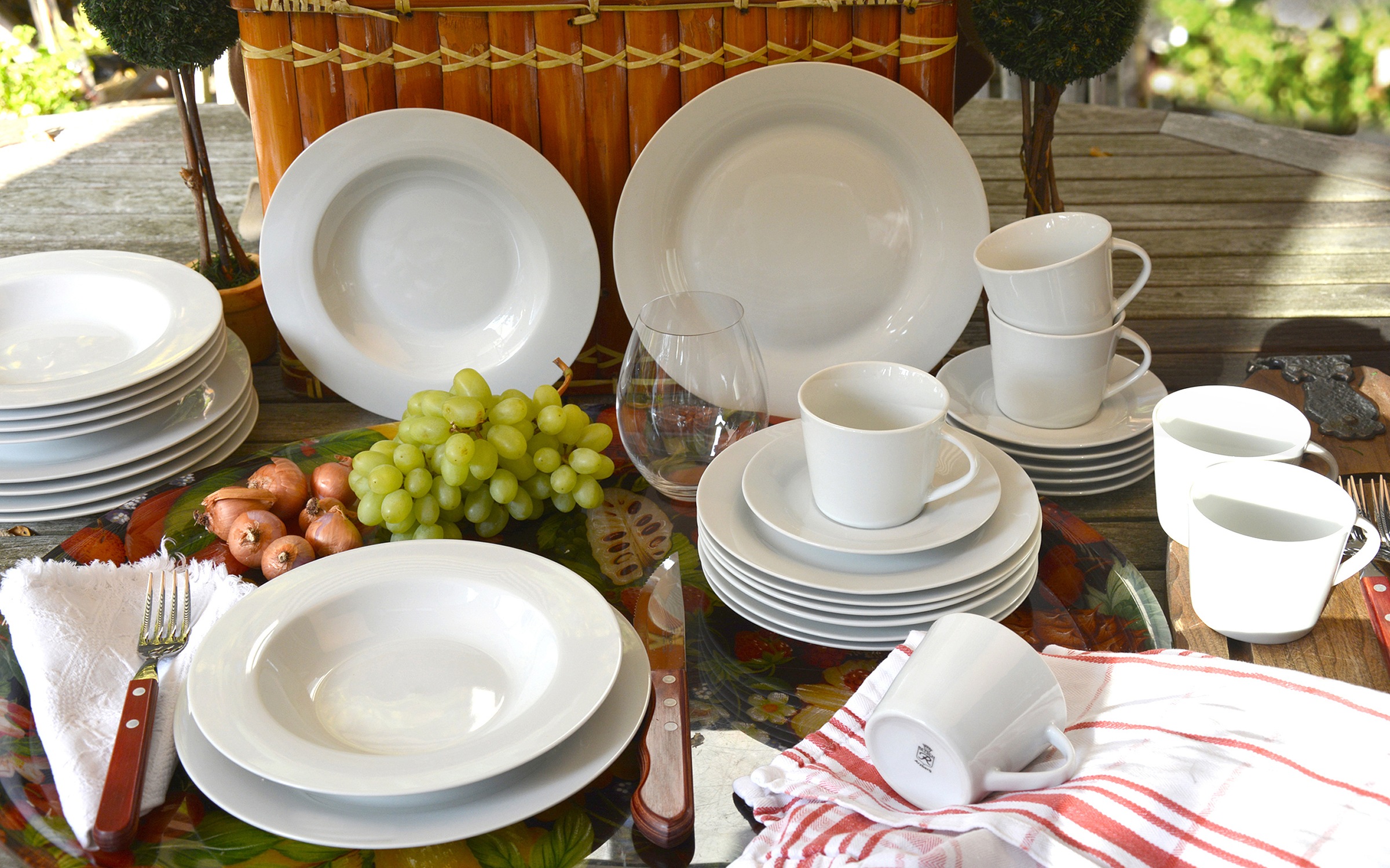 Retsch Arzberg Kombiservice »Geschirr-Set, Service Classico« zeitlose, schlichte Form, 30 Teile, für 6 Personen