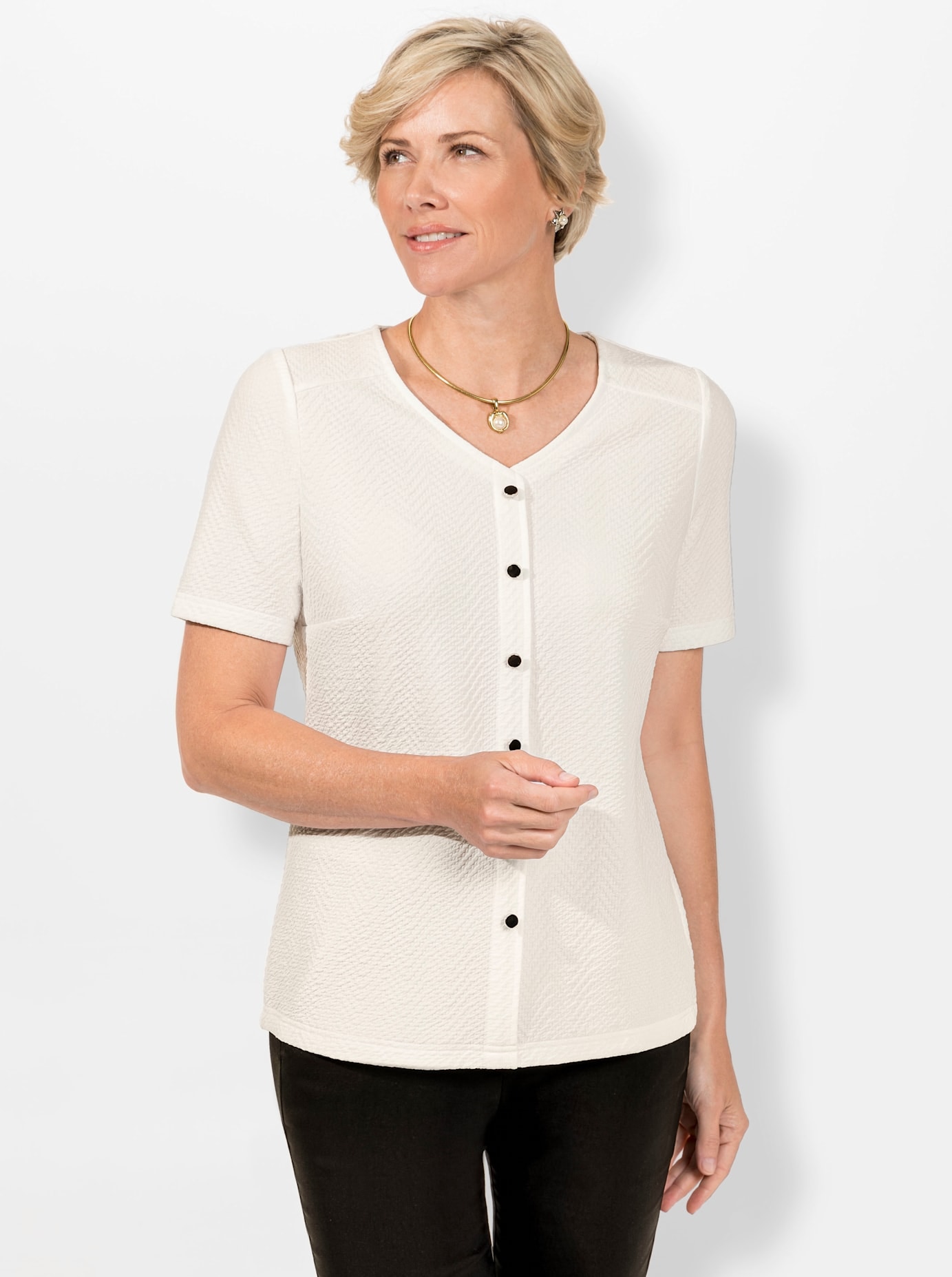 Classic V-Shirt »Shirt«, (1 tlg.)