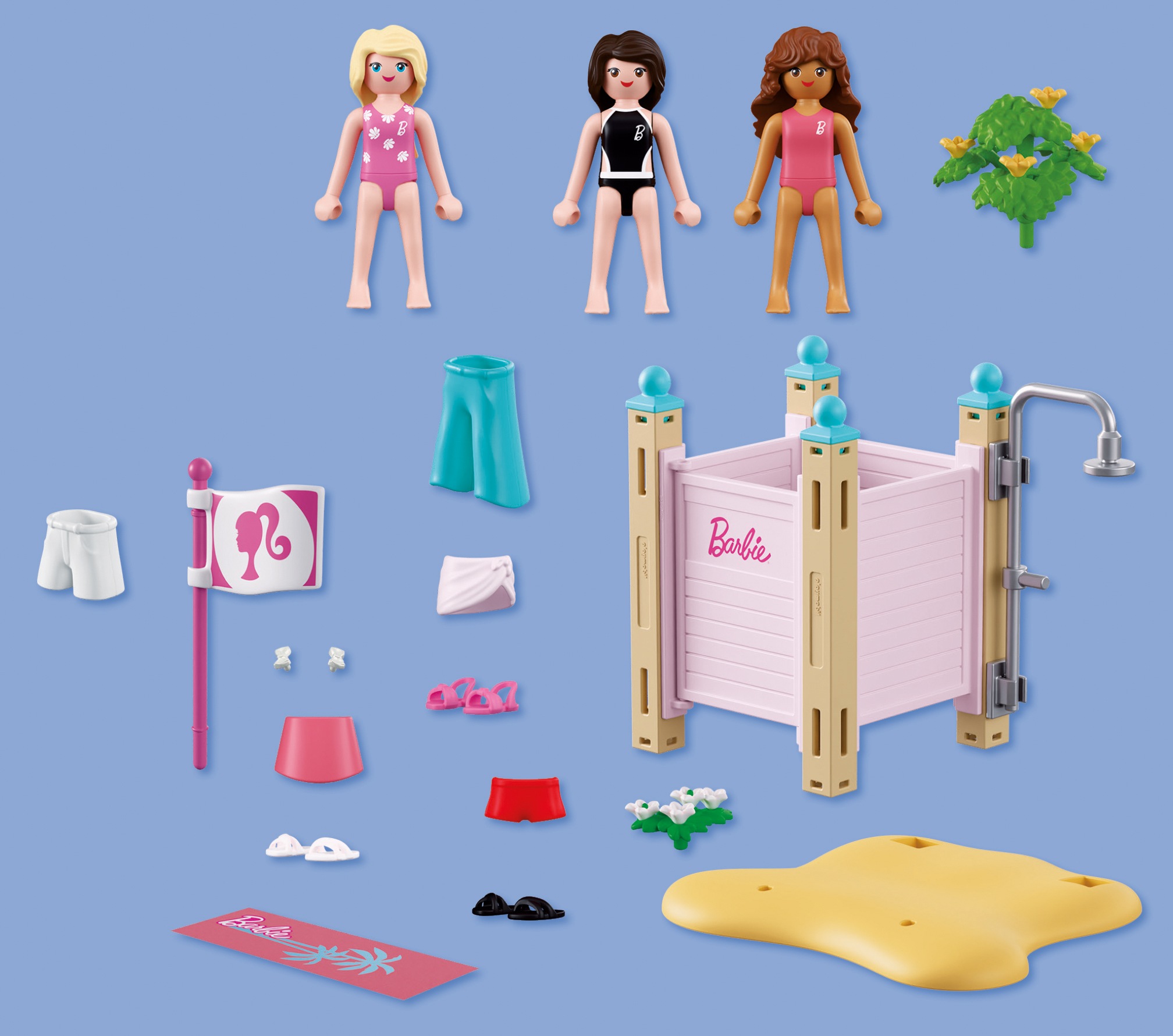 Playmobil® Konstruktions-Spielset »PLAYMOBIL x Barbie™ Strandmode (72124), Barbie™« Made in Europe