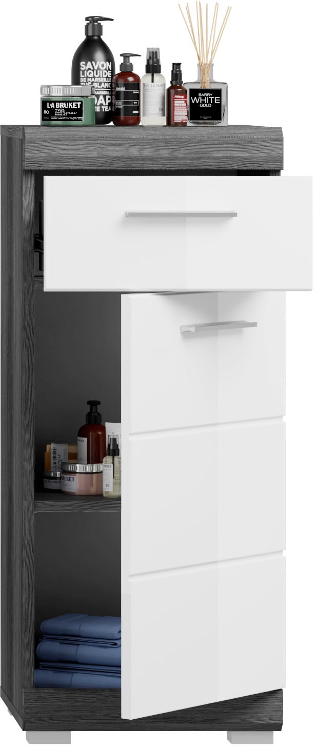 INOSIGN Badmöbel-Set »Siena, 4 teilig, bestehend aus:«, (Set, 4 St., TOPSELLER!), Waschbeckenunterschrank, Spiegel, Unterschrank, Hängeschrank