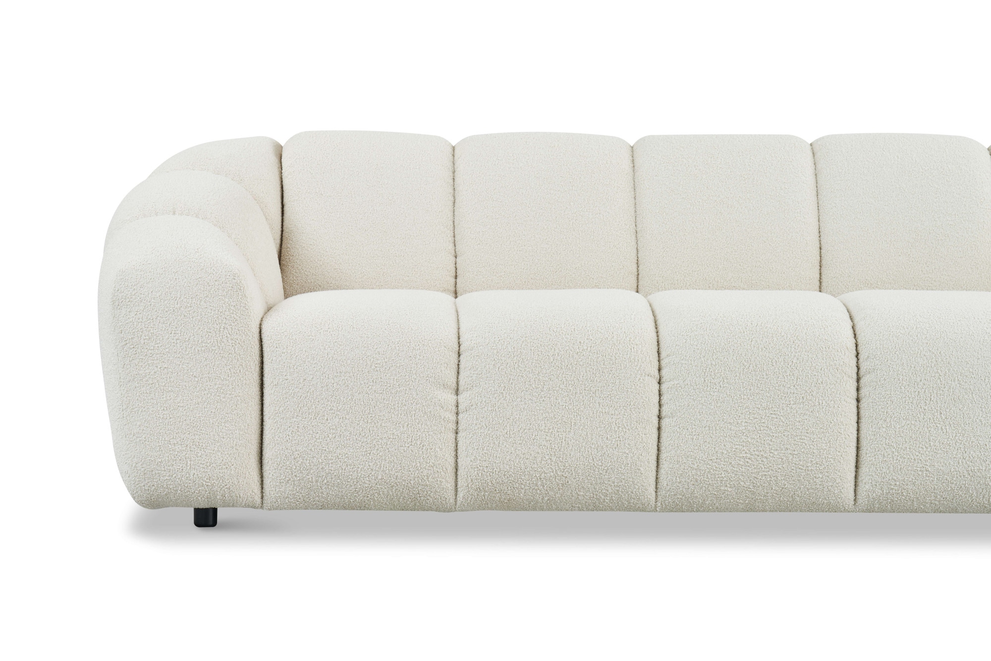 andas 3-Sitzer »Maribik«, Big-Sofa, recycelter Boucle-Stoff, plüschig, Breite 247 cm