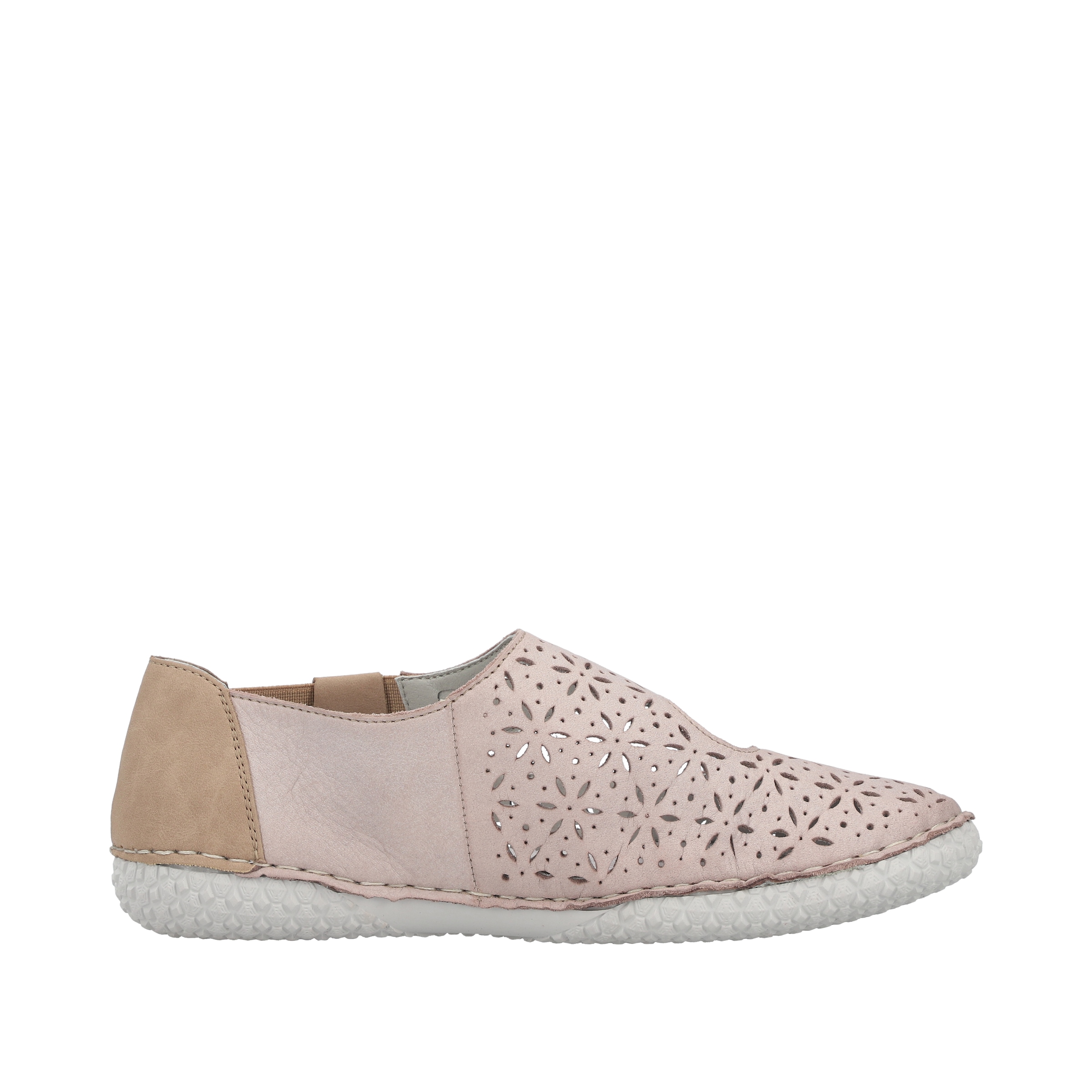 Rieker Riemchenballerina  Schlupfschuh, Slipper mit modischer Perforation