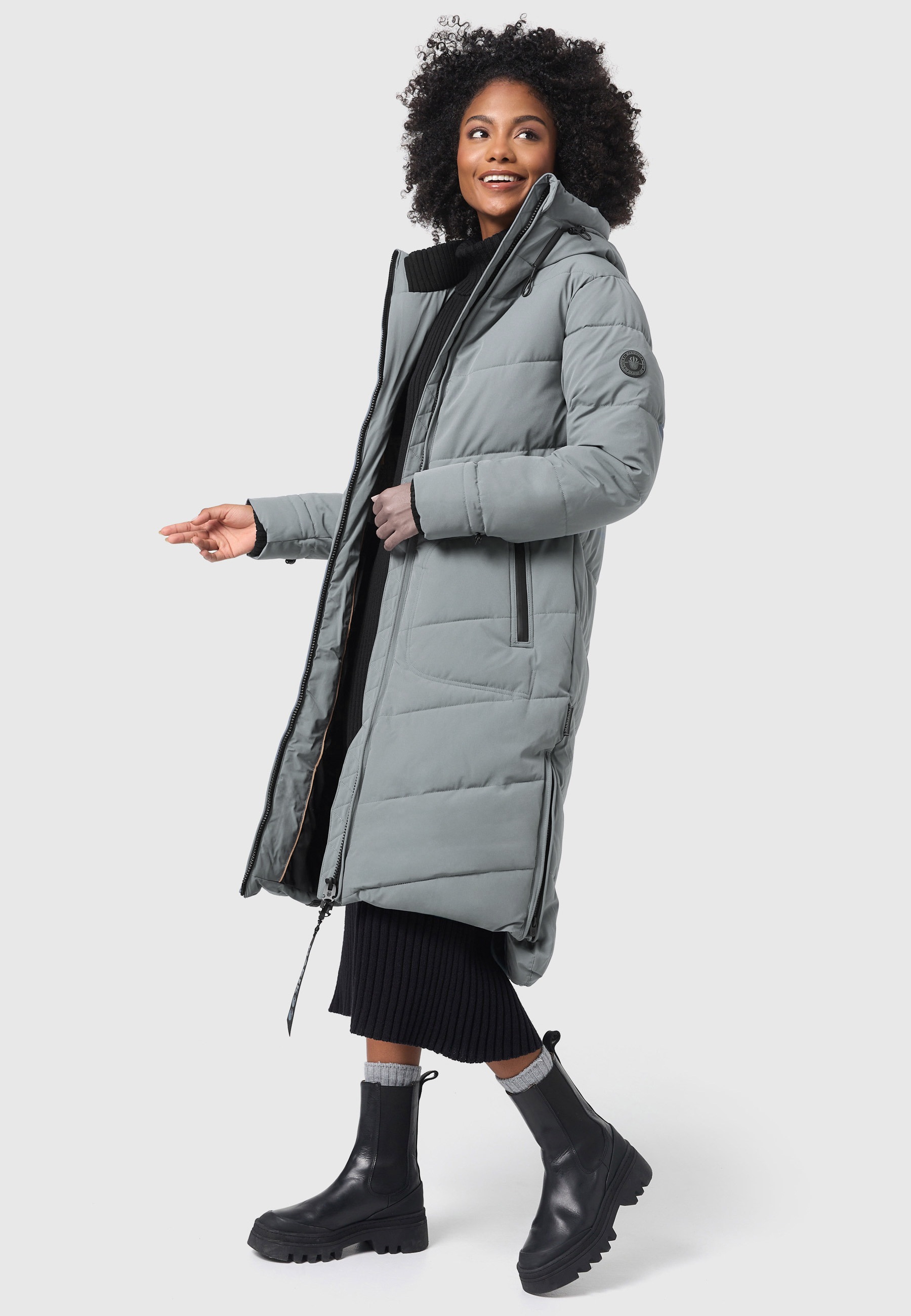 Marikoo Winterjacke »Marikoo Benikoo Damen lange Winterjacke B949«