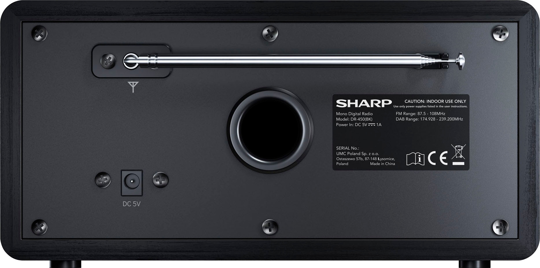 Sharp Digitalradio (DAB+) »DR-450«, (Bluetooth Automatische Senderverfolgung -Digitalradio (DAB+)-FM-Tuner mit RDS 6 W) ➥ 3 Jahre XXL Garantie |  UNIVERSAL