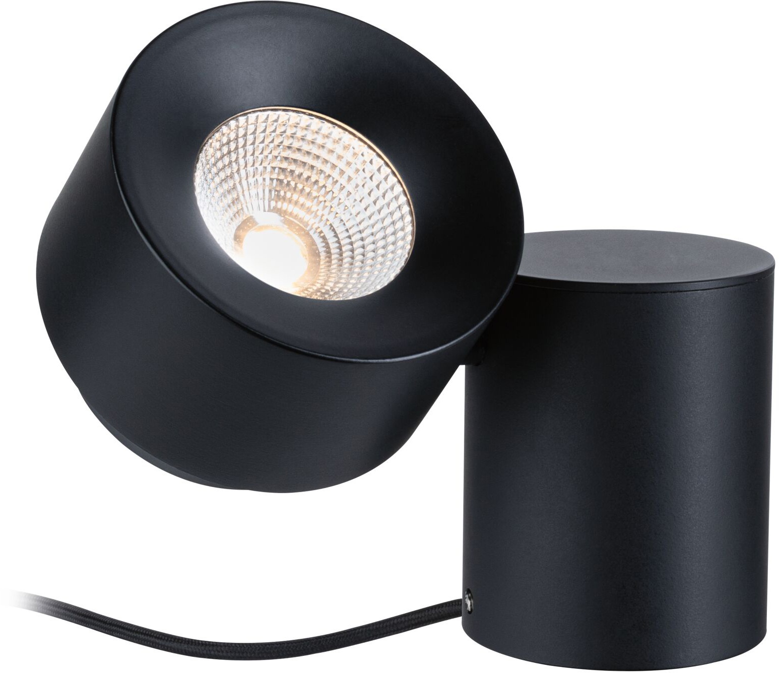 Paulmann Tischleuchte »Puric Pane«, 1 flammig, LED, dimmbar, Schwarz/Grau, Metall