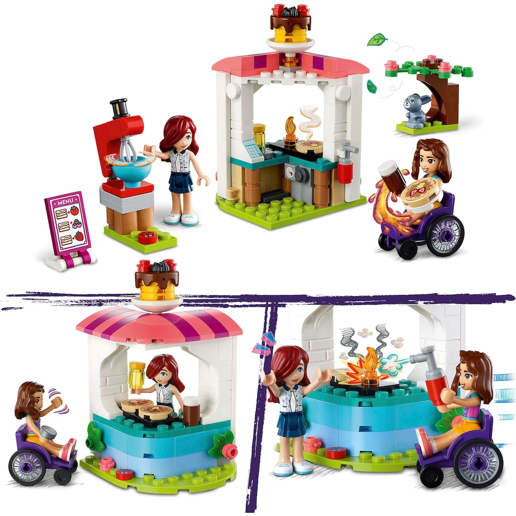 LEGO® Konstruktionsspielsteine »Pfannkuchen-Shop (41753), LEGO® Friends«, (157 St.)