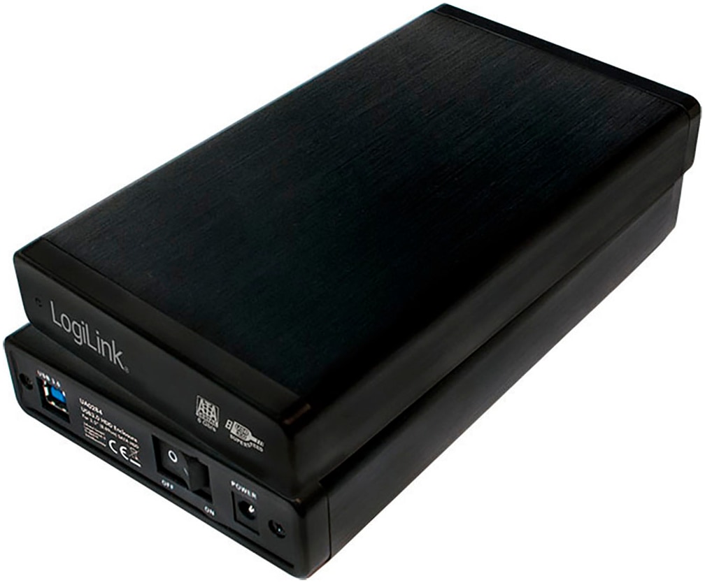 LogiLink HDD-Festplatte »USB 3.0 Gehäuse für 3,5" SATA HDD«, 3,5 Zoll, Anschluss USB 3.0