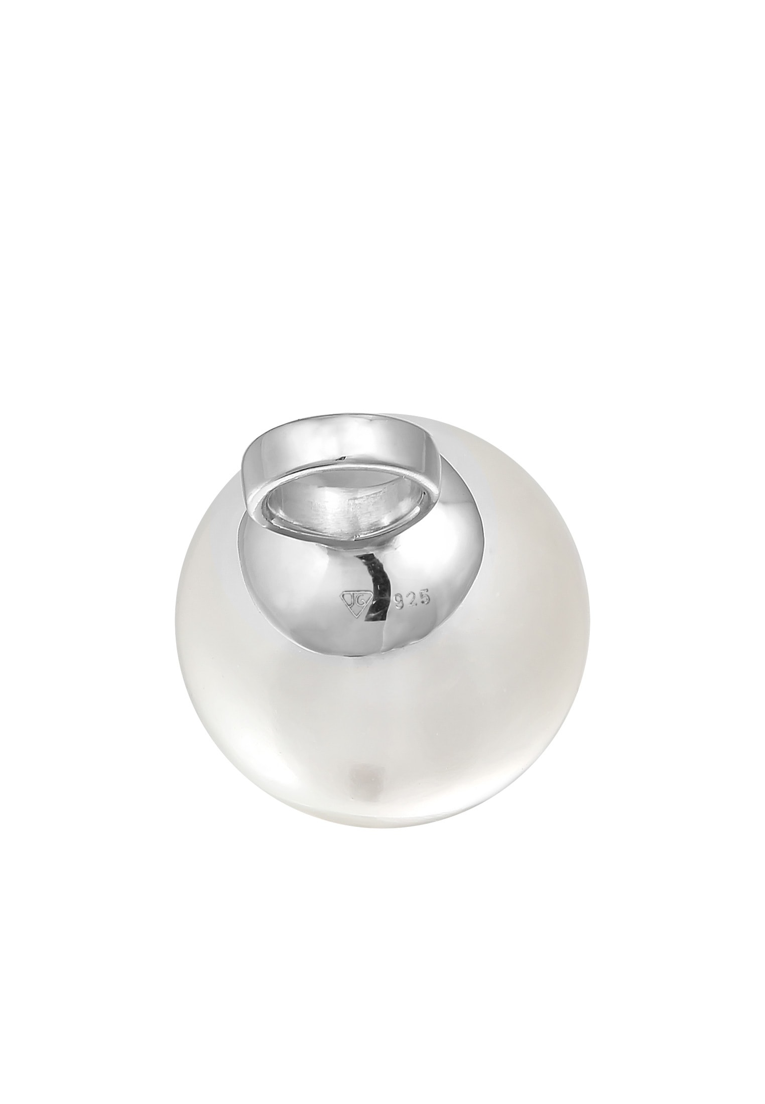 Nenalina Perlenanhänger »Anhänger Basic Muschelkernperle Klassisch Rund 925 Silber«