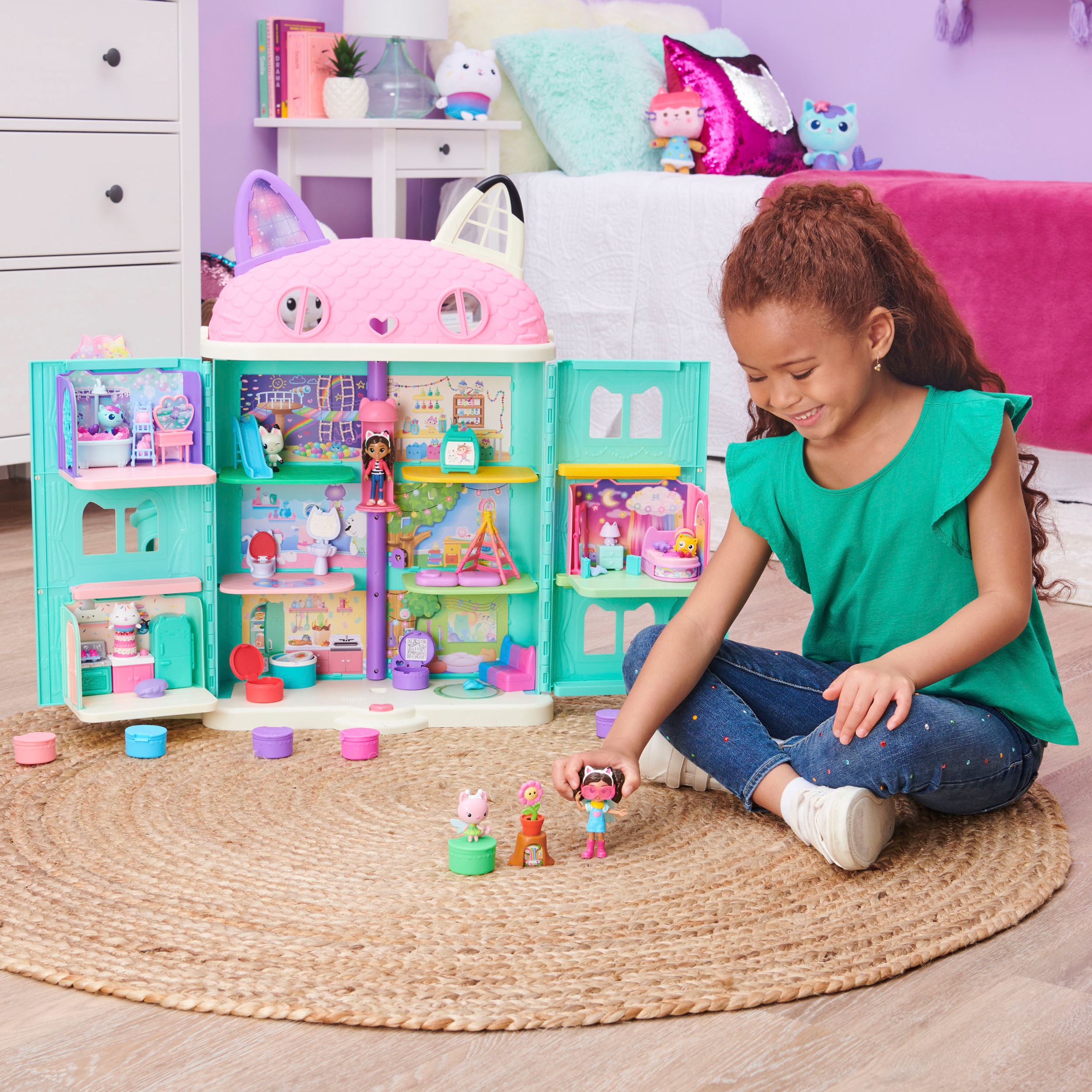 Spin Master Spielwelt »Gabby's Dollhouse - Cat-tivity Pack – Gartenset mit Kitty Fairy«, Flower-rific Garden