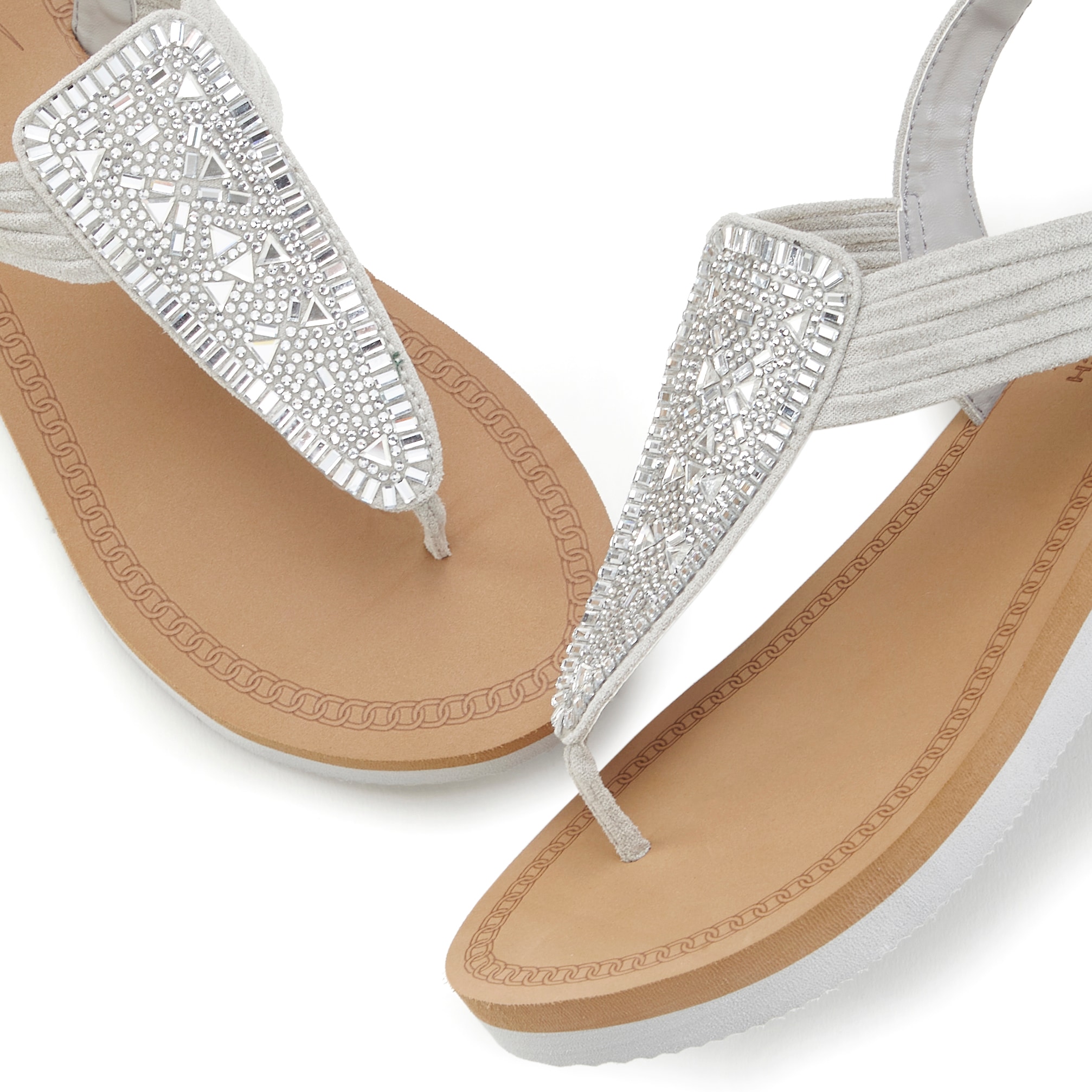 Venice Beach Badesandale »Sommerschuh«, Sandale, Badeschuh, Sommerschuh, Zehentrenner mit Glitzersteinen VEGAN