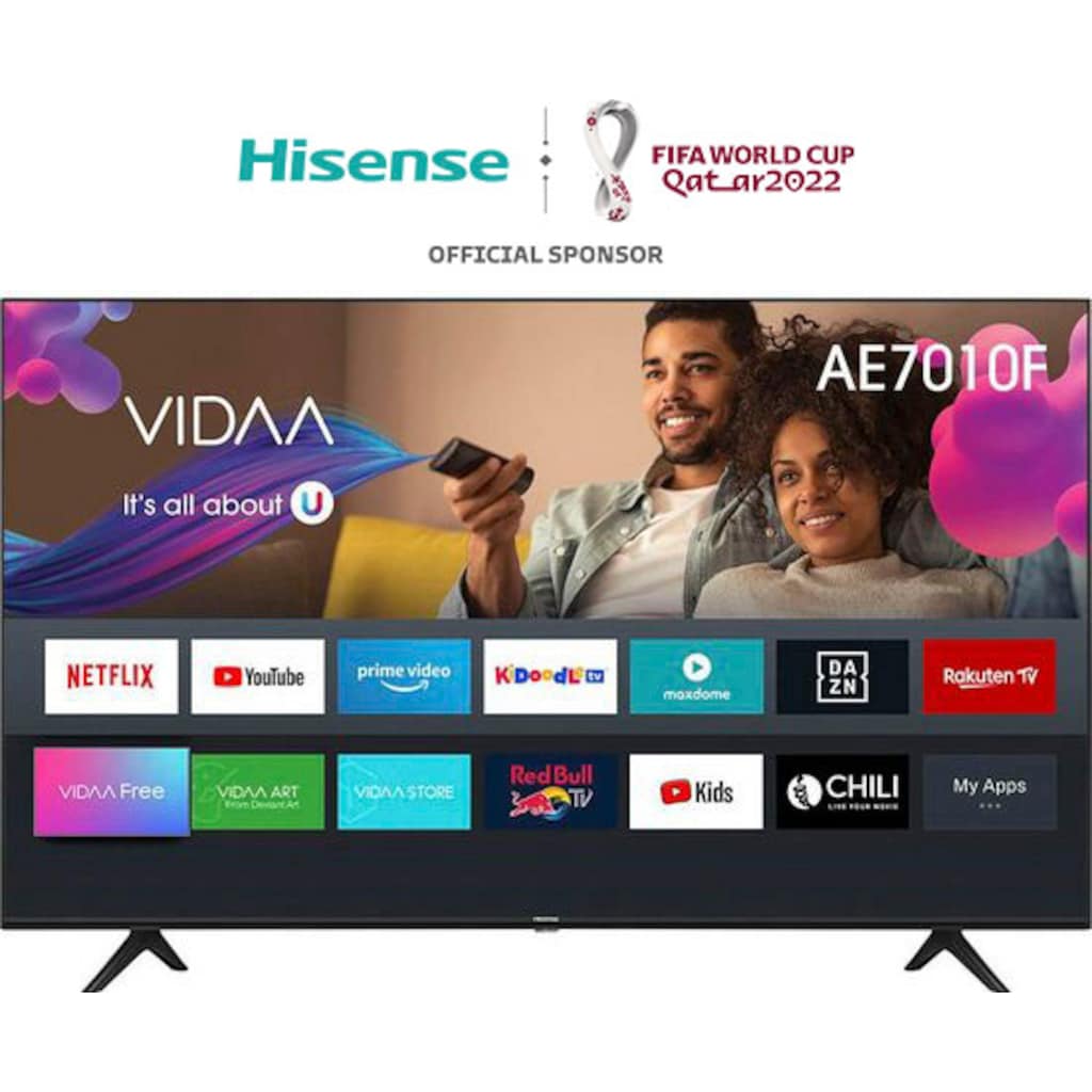 Hisense LED-Fernseher »58AE7010F«, 146 cm/58 Zoll, 4K Ultra HD, Smart-TV