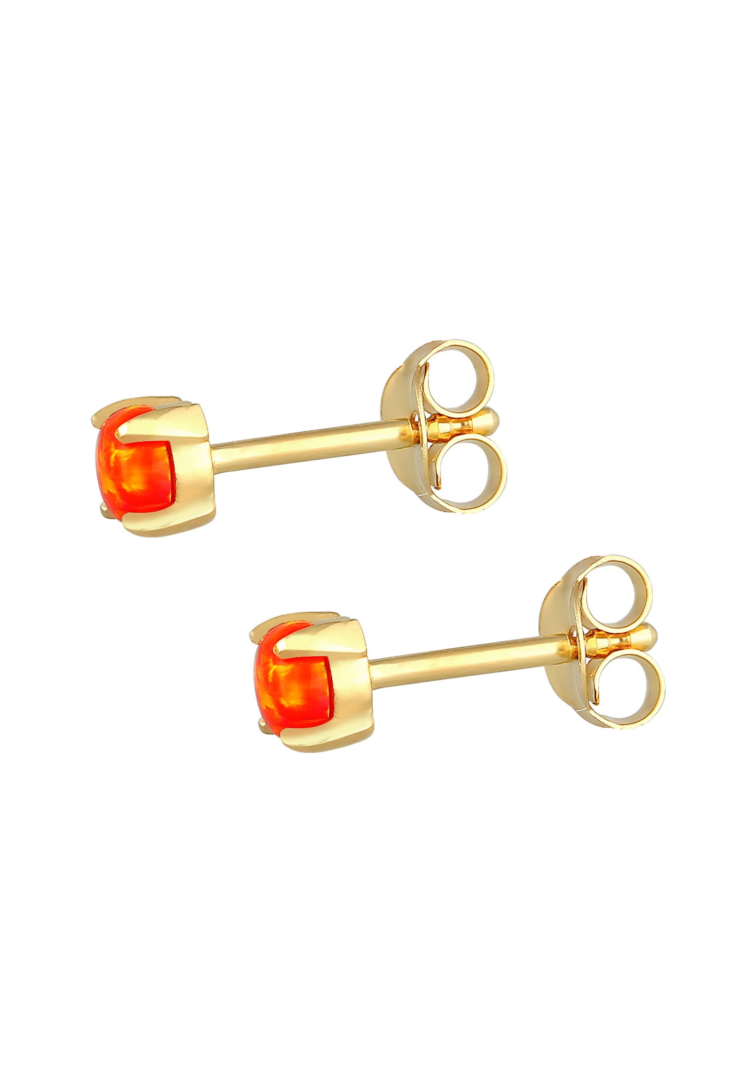 Elli Paar Ohrstecker »Ohrringe Stecker Opal Rund Synthetisch 925 Silber«