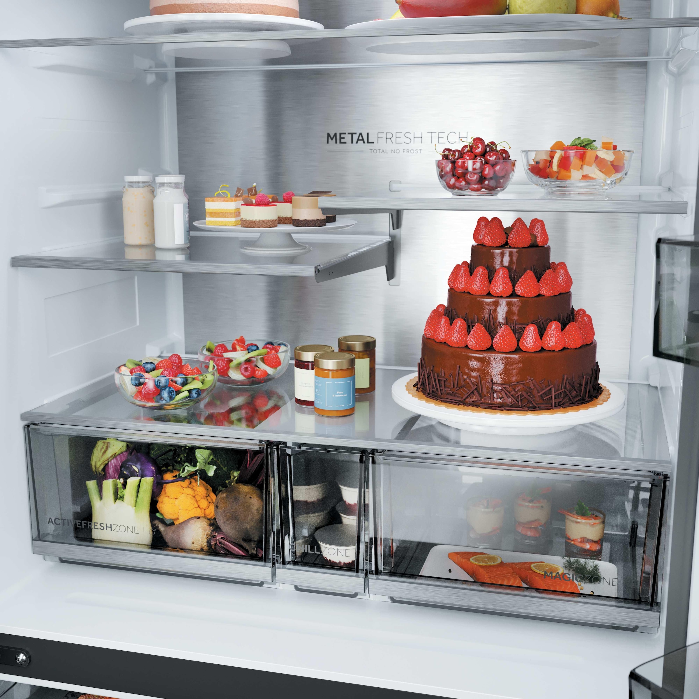 Haier Multi Door Horizon Collection »HFR59F18CWMM« 182,5 cm hoch 90,5 cm breit Wasserdispenser mit Tank