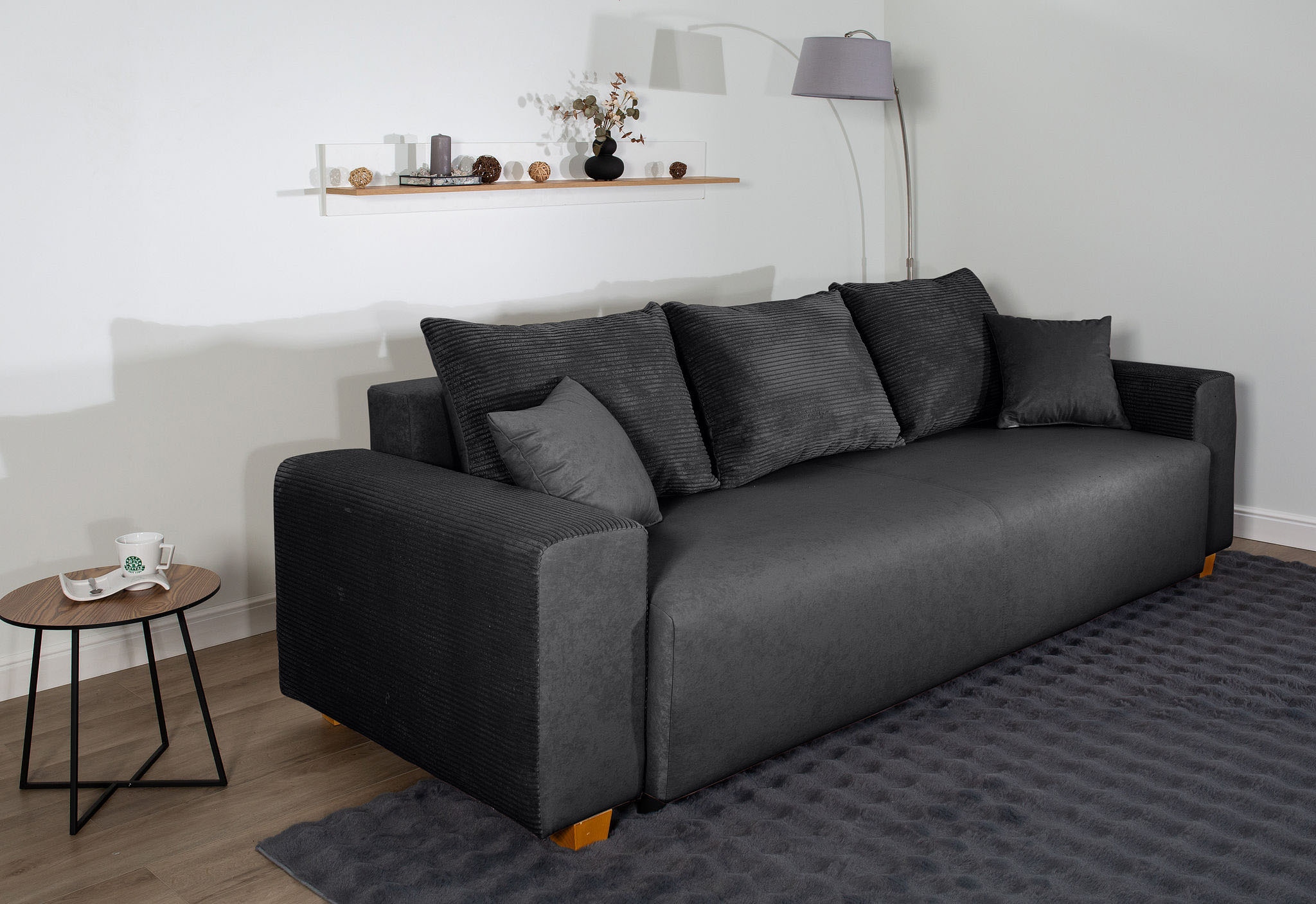 COLLECTION AB Schlafsofa »Yves, Liegefläche (B/T): 142/194 cm«, inkl. Bettfunktion, Bettkasten, Federkern & Zierkissen