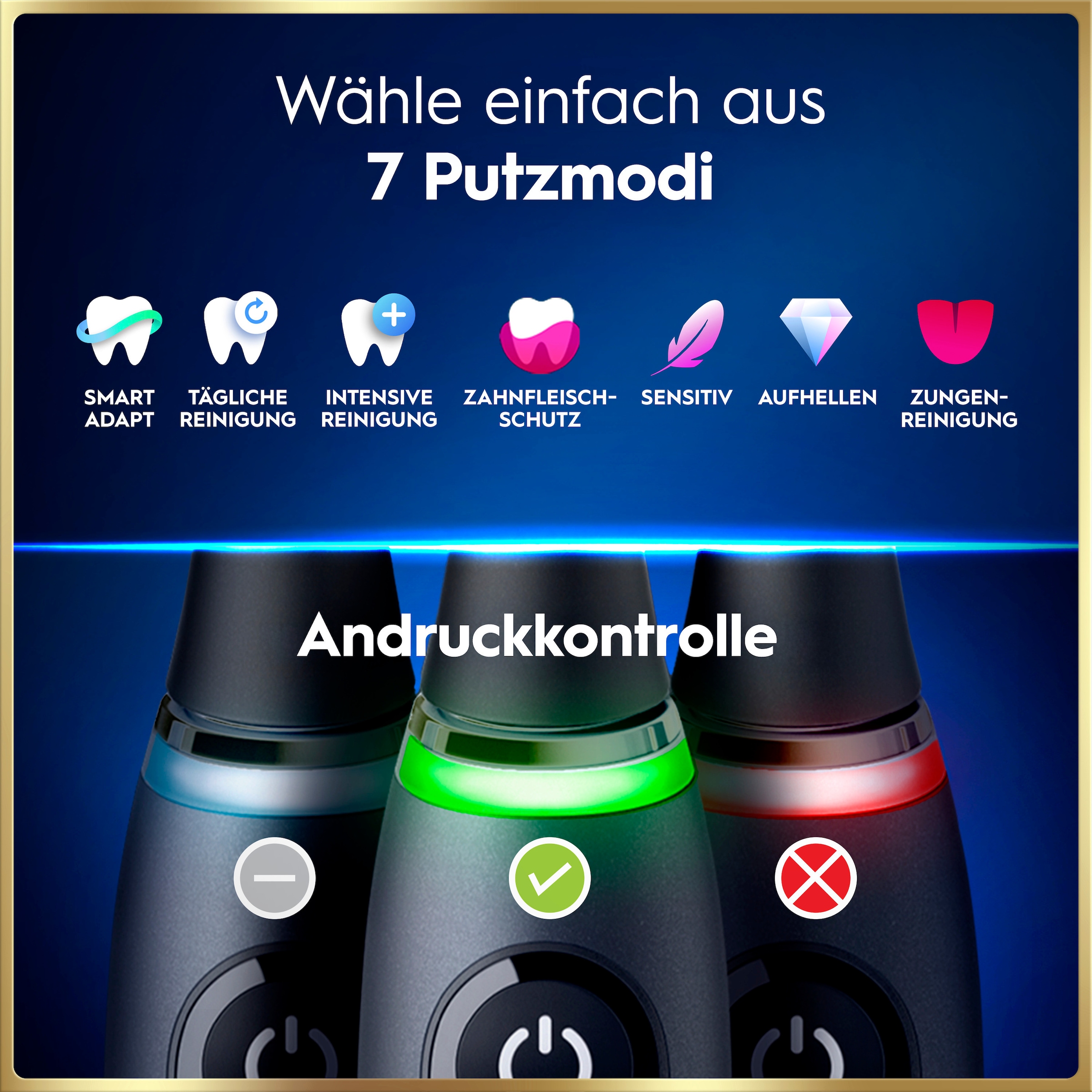 Oral-B Elektrische Zahnbürste »iO 9 Duopack« 3 Stk. Aufsteckbürsten mit Magnet-Technologie, 7 Putzmodi, Farbdisplay & Lade-Reiseetui