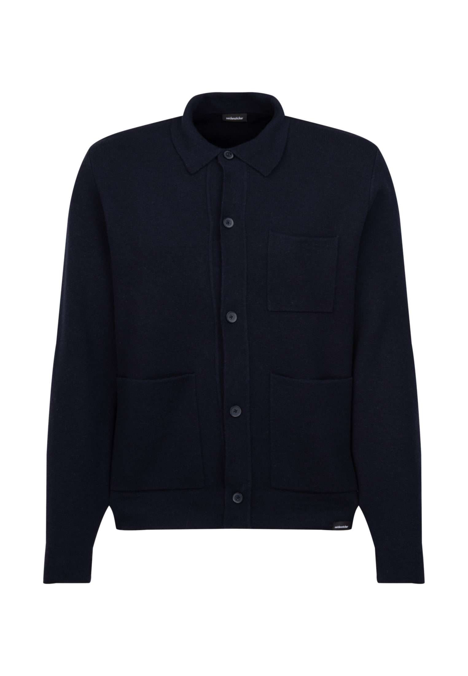 seidensticker Strickjacke »Regular« Langarm Kragen Uni