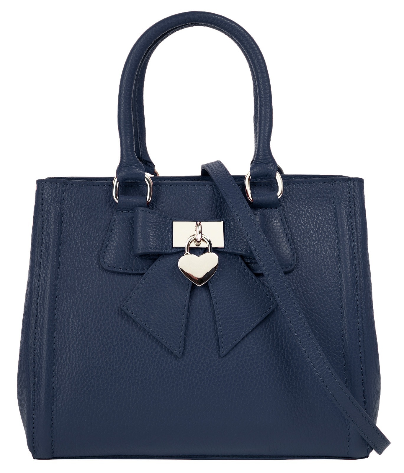Cluty Henkeltasche »CLUTY Damen SOLCUORE echt Leder, Made in Italy« echt Leder, Made in Italy