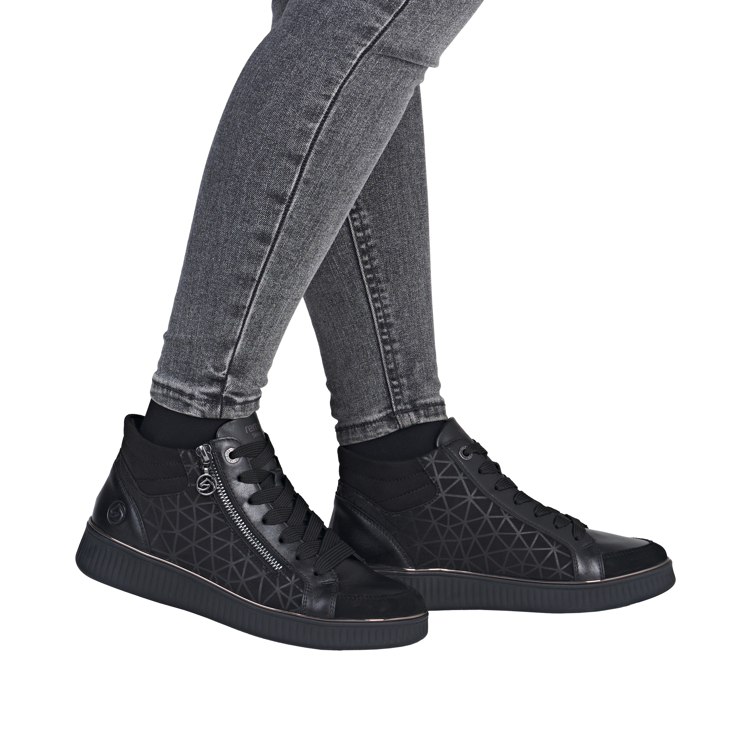 Remonte Sneakerboots  Schnürboots, Stiefelette mit seitlichem Reißverschluss