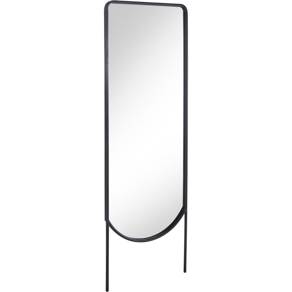 COUCH♥ Standspiegel »gebogener Standspiegel, schwarz«, (1 St.), rechteckig