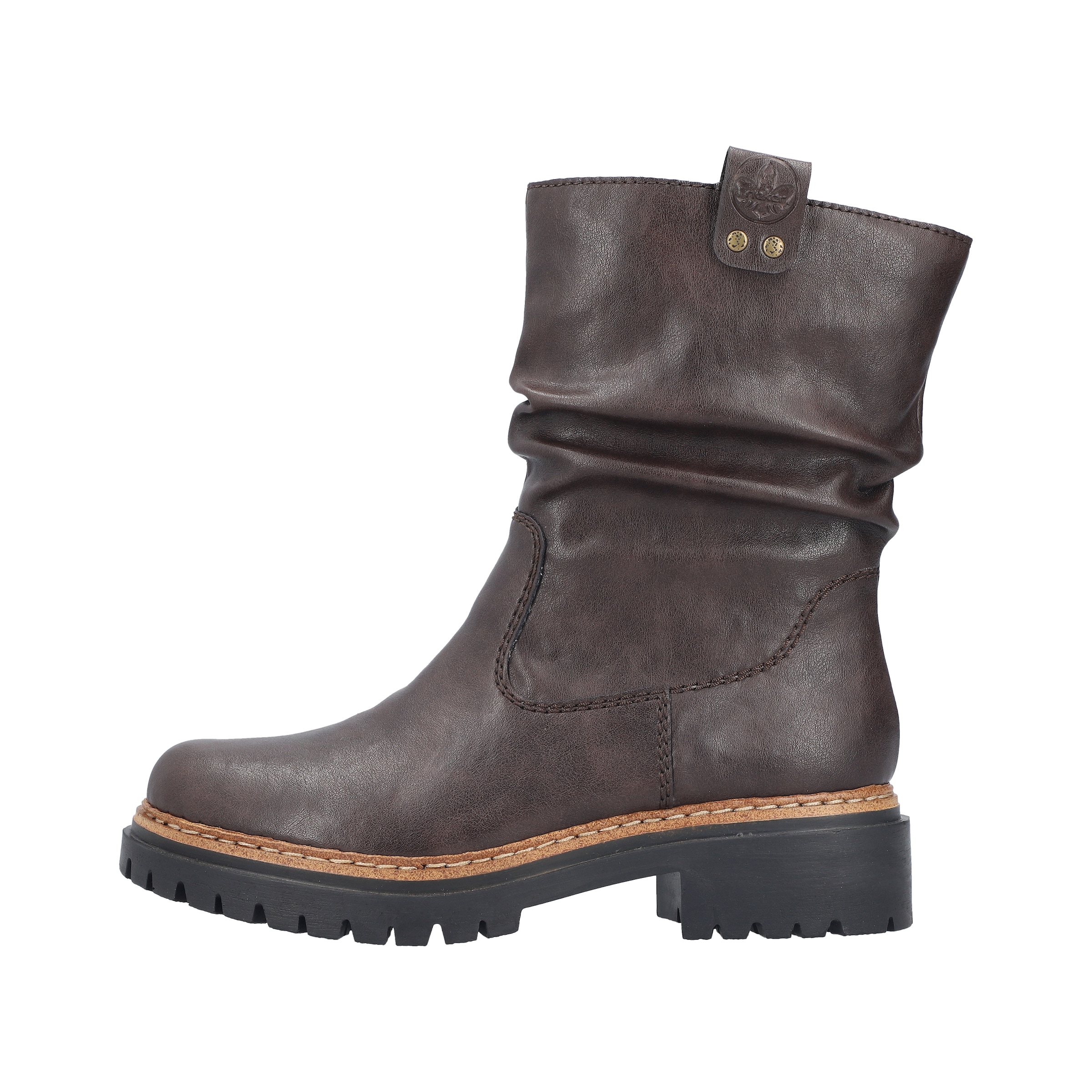 Rieker Winterstiefelette  Boots mit Innenreißverschluss und Profilsohle