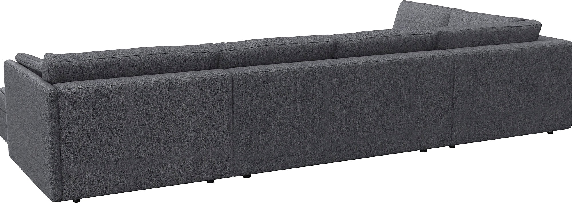 FLEXLUX Wohnlandschaft »Lovane, u-Form, bequem und komfortabel«, Weich & anschmiegsam, große Sitztiefe auf Kaltschaum, Dekokissen inkl.