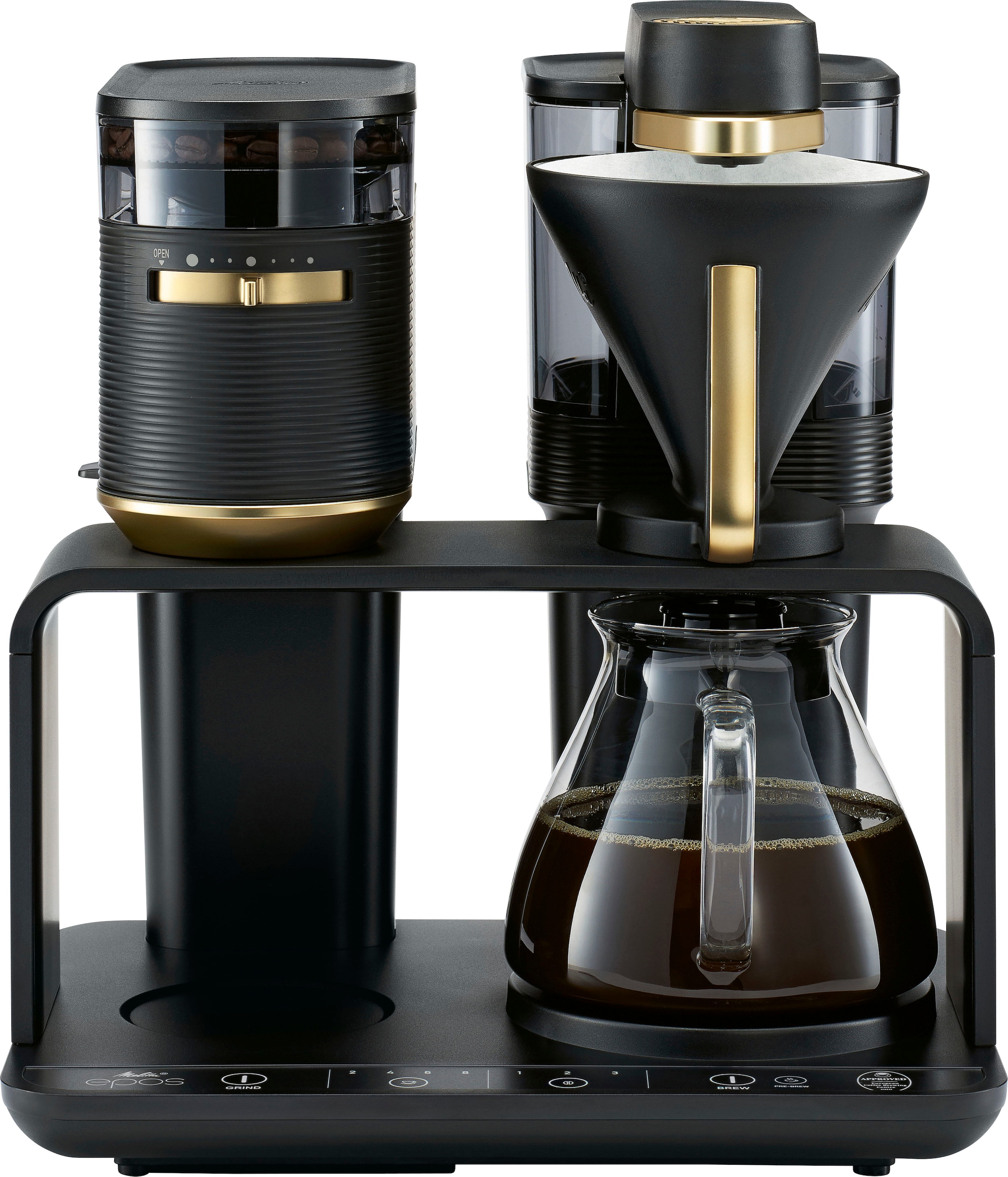 Kaffeemaschine mit Mahlwerk »EPOS® 1024-04«, 1 l Kaffeekanne, Papierfilter, 1x4,...
