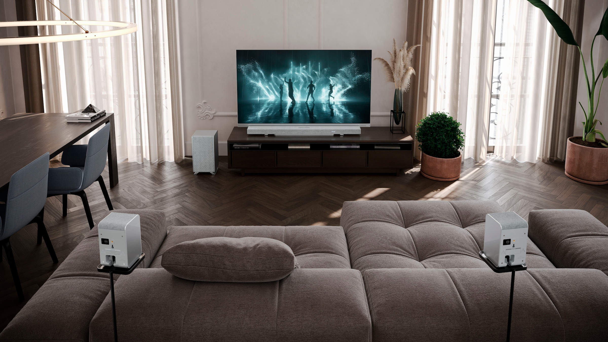 Sharp Soundbar »HT-SBW55121 5.1.2 Dolby Atmos®/DTS:X® mit Drahtlos-Subwoofer«