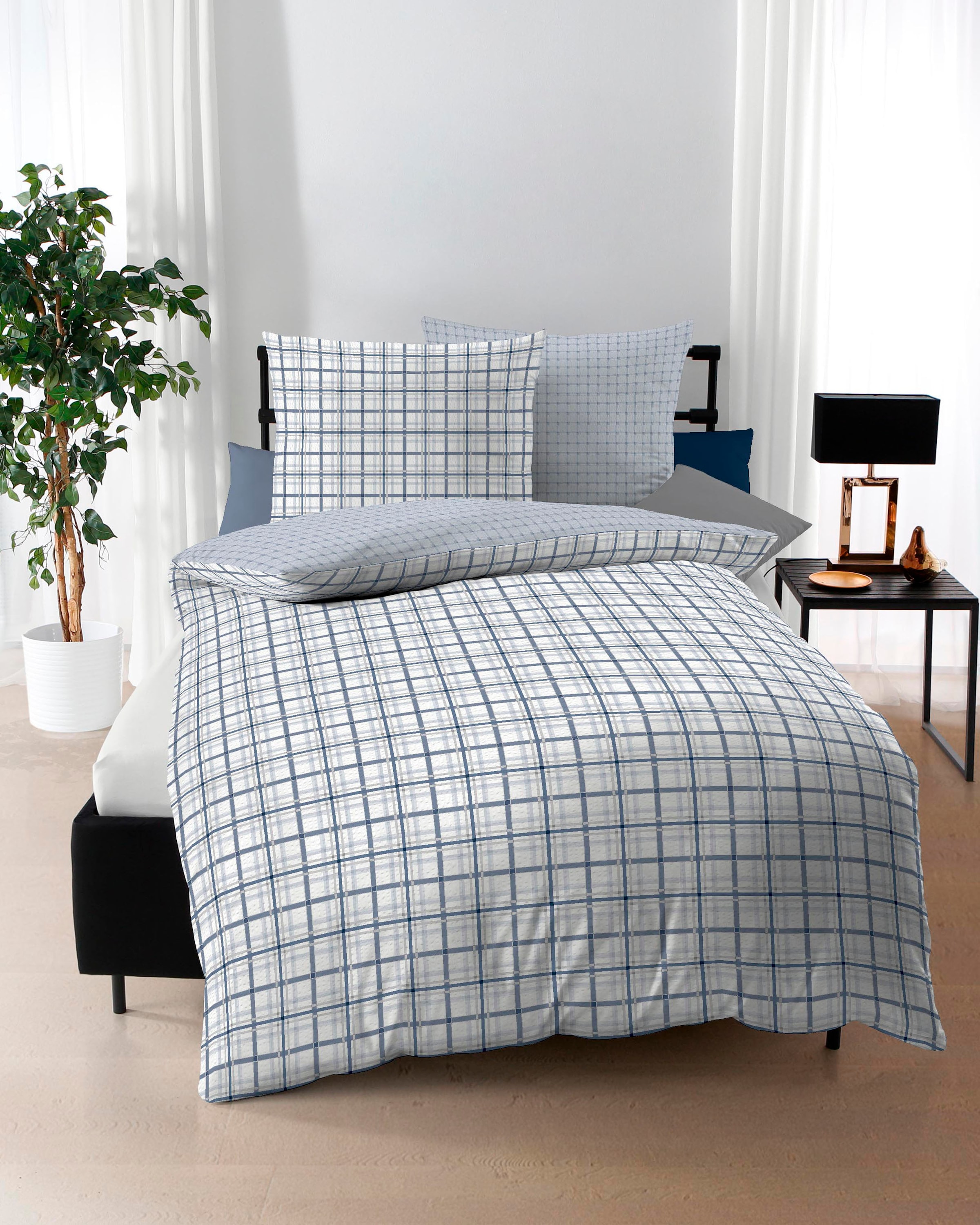 Kaeppel Wendebettwäsche "Plaid" mit Karomuster