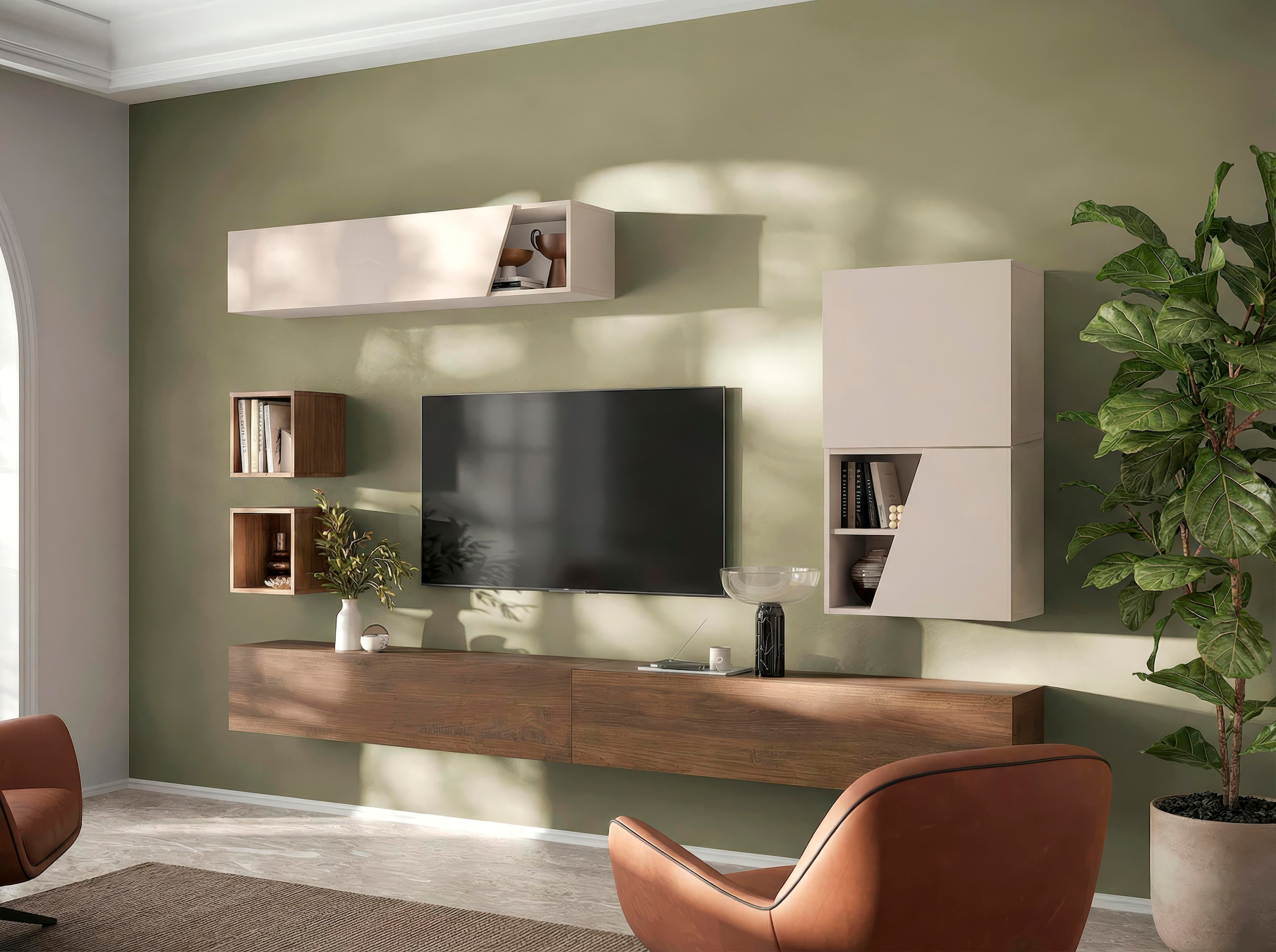 Home affaire Wohnwand »Infinity, 6tlg. Breite 276 cm, moderne Mediawand« 6 Stk. tlg.