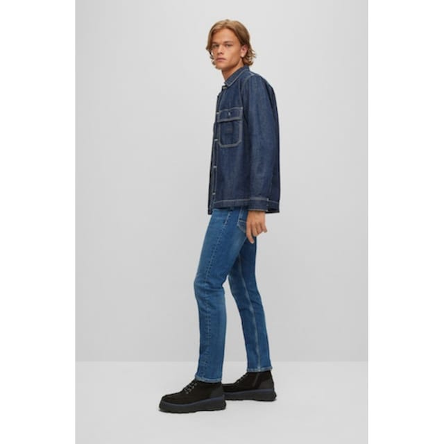 BOSS ORANGE Regular-fit-Jeans »Taber BC-C«, mit BOSS Label bei ♕