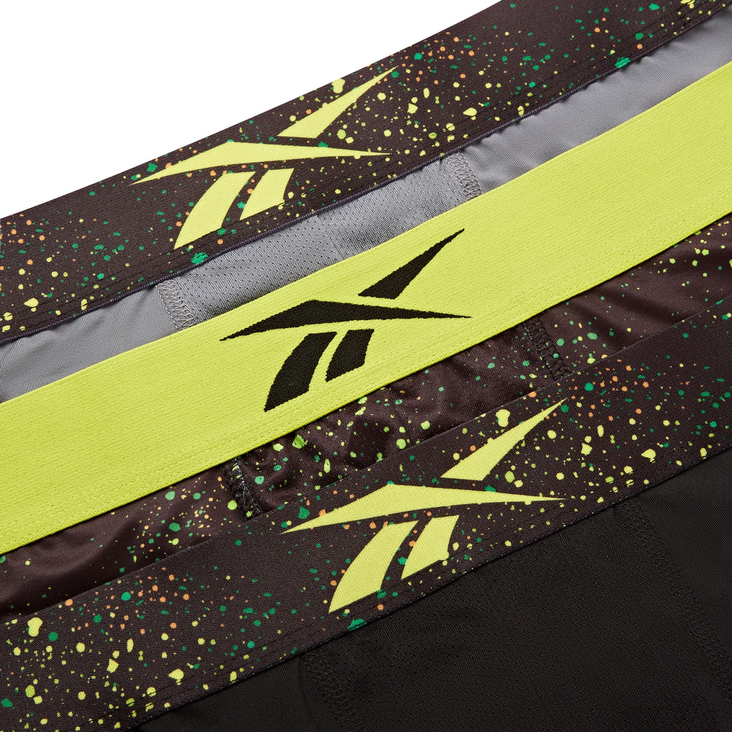 Reebok Trunk »BENJI« 3er Pack,  basic, feuchtigkeitsregulierend, mit Logo, mit Muster, breiter Bund