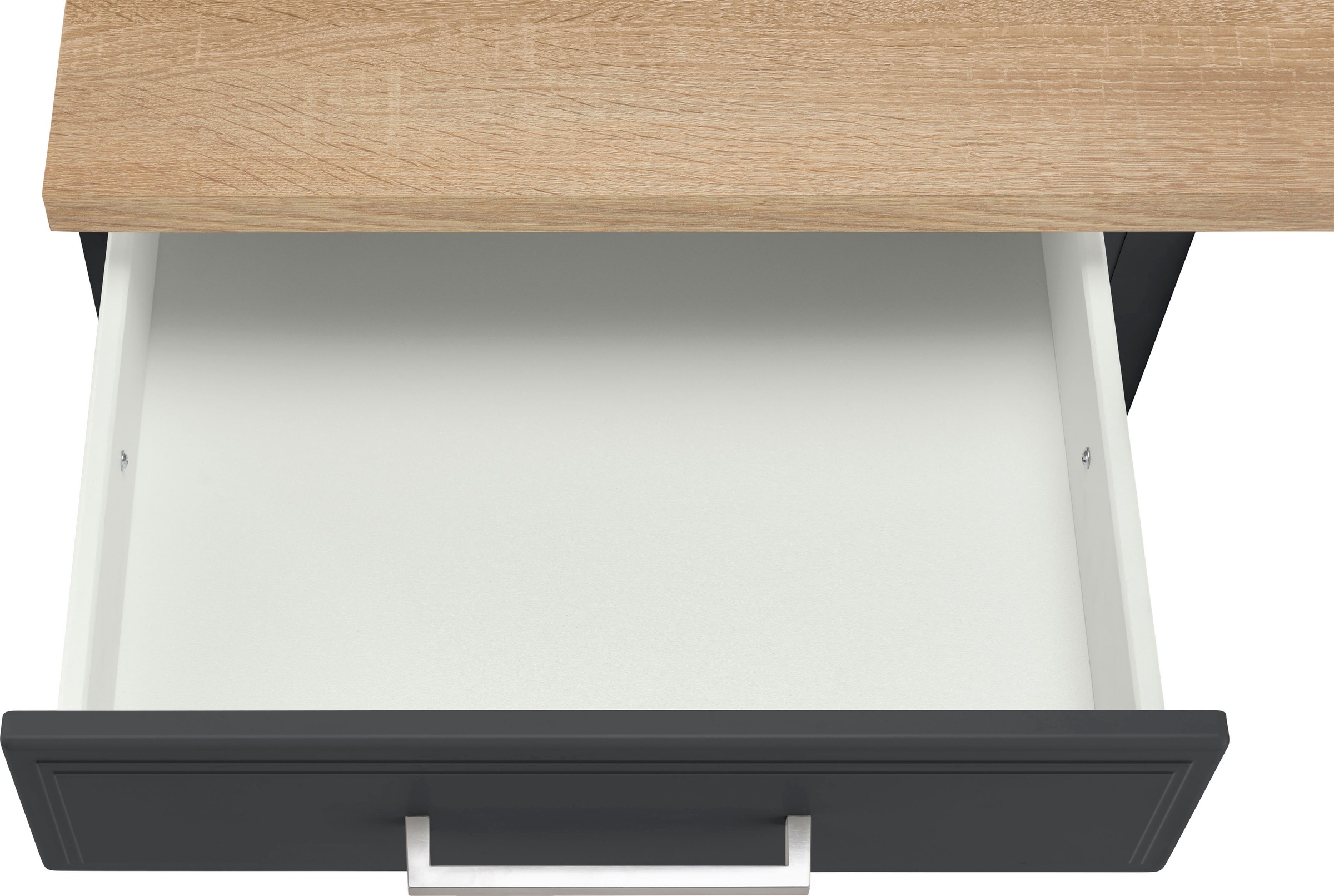 KOCHSTATION Winkelküche »KS-Stockholm – Küche mit hochwertiger und detailreicher Landhausfront« Stellbreite 220x310 cm, wahlweise mit E-Geräten, MDF-Fronten