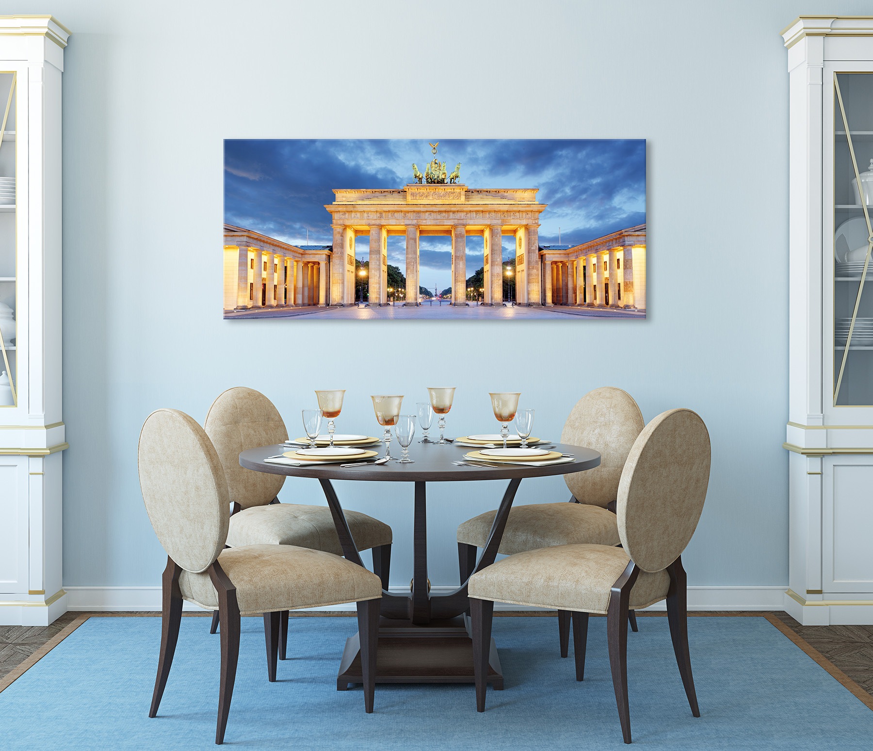 Bönninghoff Leinwandbild »Wandbild BRANDENBURGER TOR XXL 60x140 cm – Leinwandbild Keilrahmen« Architektonische Elemente | Bauwerk | Berlin 1 Stk. tlg. auf Keilrahmen gespannt
