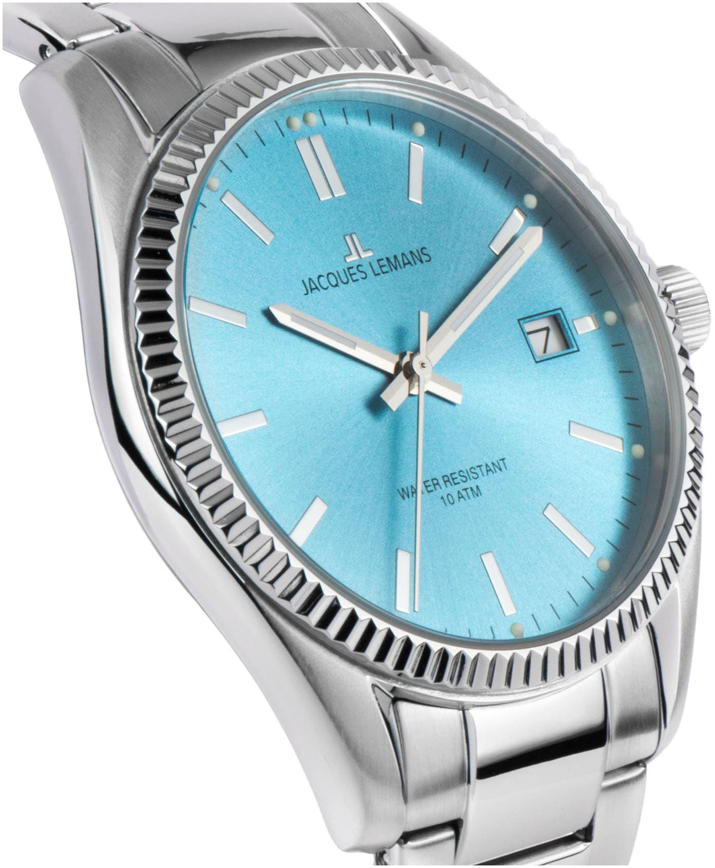 Jacques Lemans Quarzuhr »Derby«, Armbanduhr,Herrenuhr,Damenuhr,Edelstahlarmband,bis 10 bar wasserd.