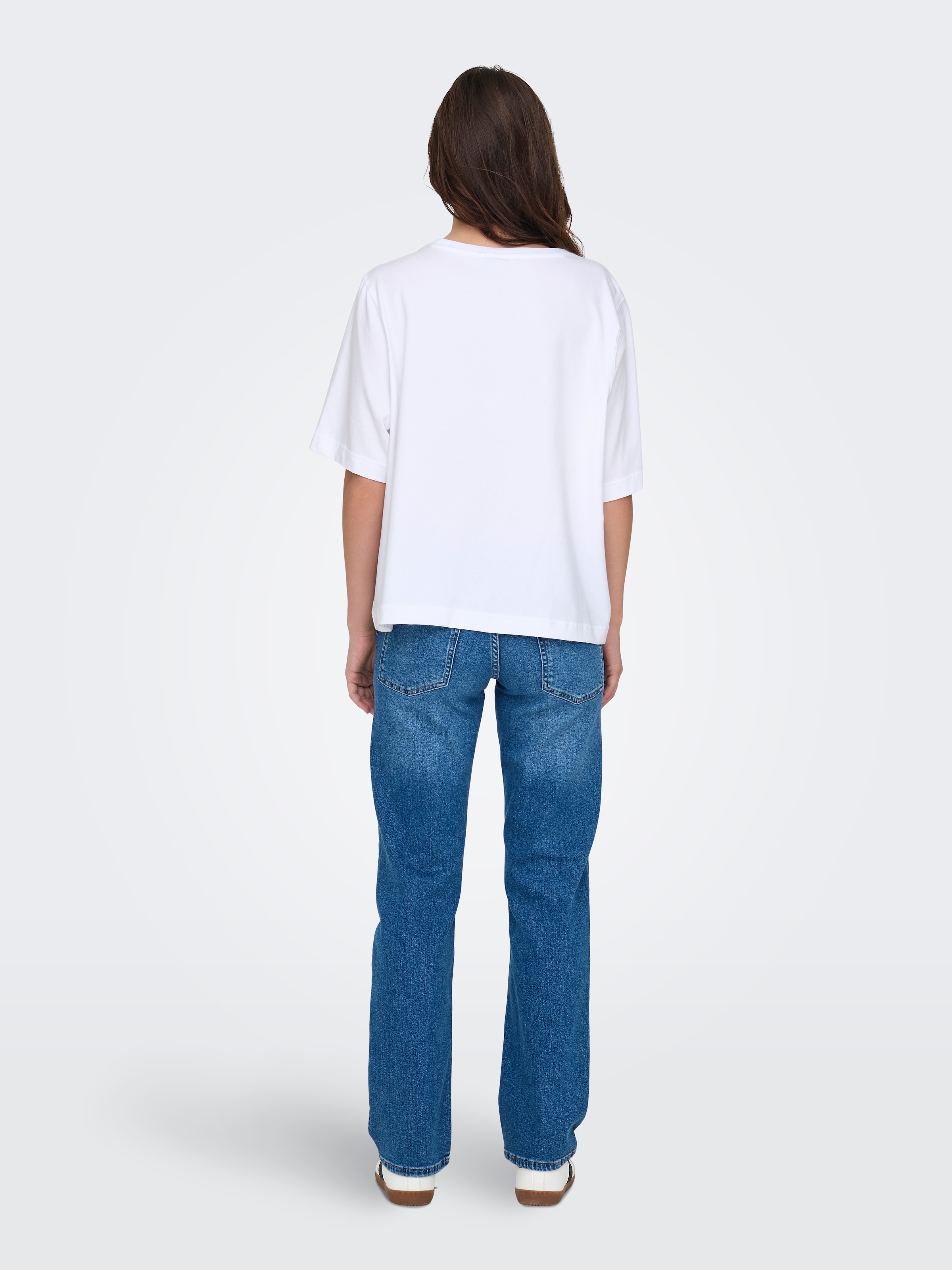 ONLY Kurzarmshirt »ONLLINA S/S BOXY TEE JRS« Baumwollmischung, loose fit