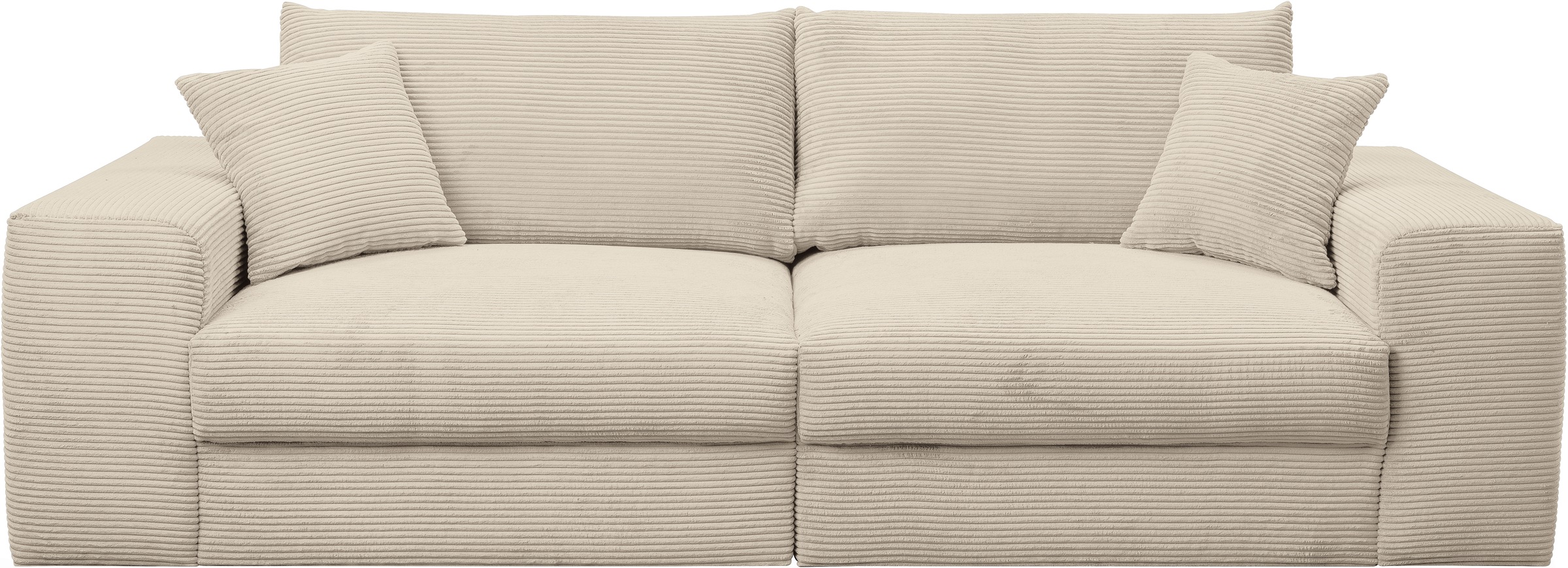 WERK2 Big-Sofa »Rozzana mit viel Platz und aktuellen Bezugsvarianten«, mit losen Rückenkissen