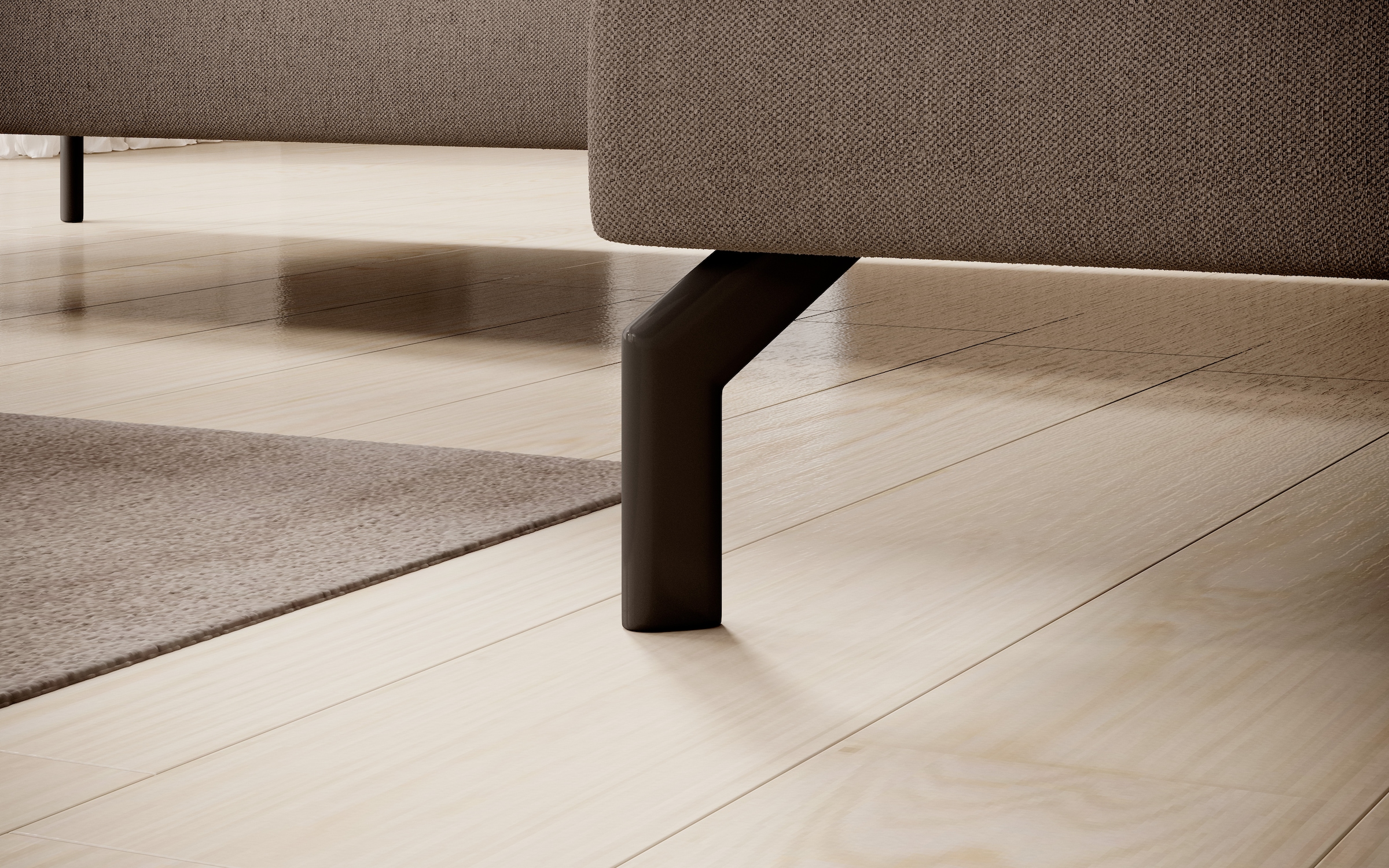 Home affaire Ecksofa »Cross, mit softem Sitz, L-Form, wendbare Zierkissen, Breite 284 cm« Couch mit vielen Kissen, stylische Kreuznaht, elegante Metallfüße